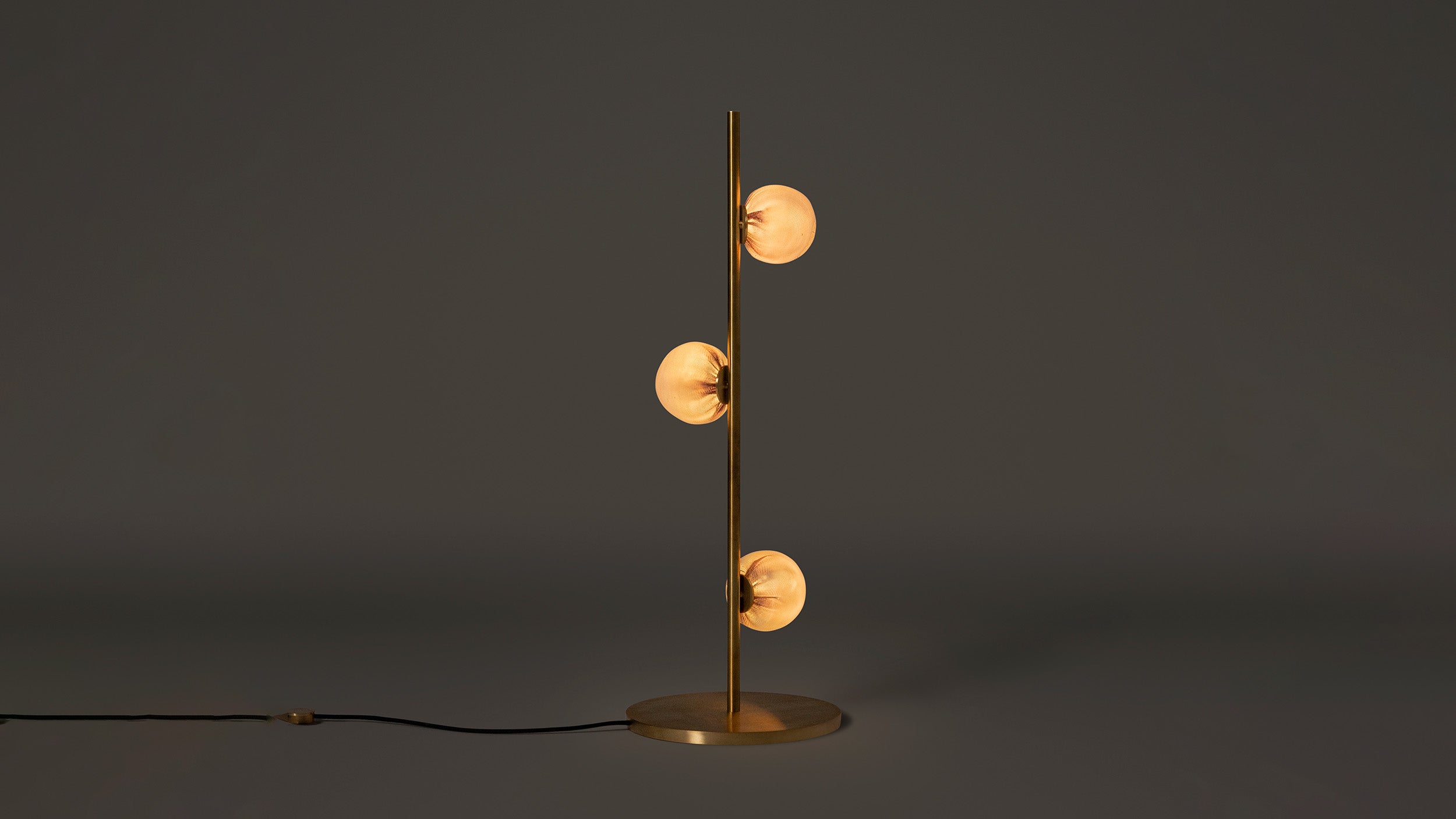Desktop / 84.3 Stem Floor Lamp Short, designed by Omer Arbel for Bocci