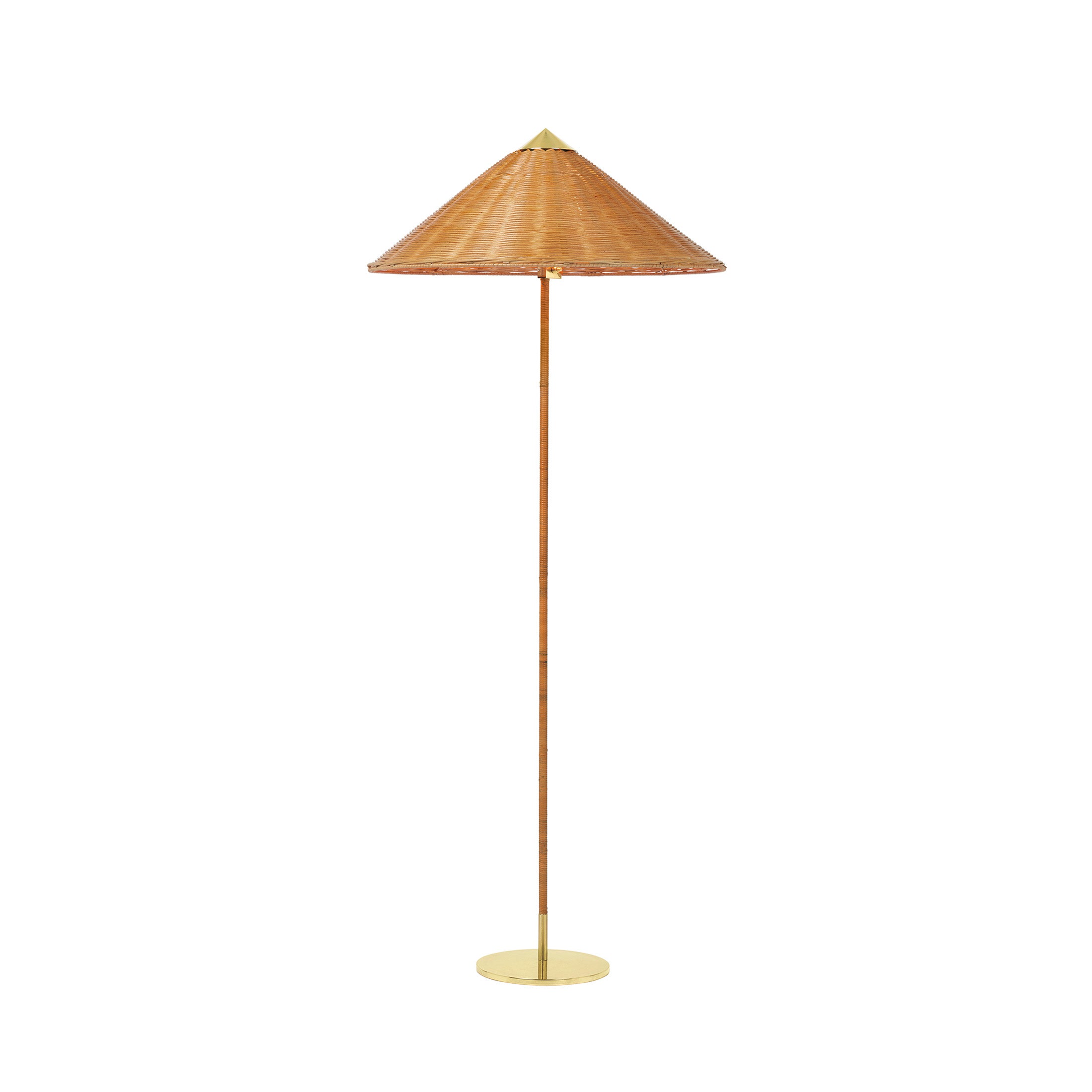 Wicker Willow / Mobile / 9602 Floor Lamp, designed by Paavo Tynell and made by Gubi