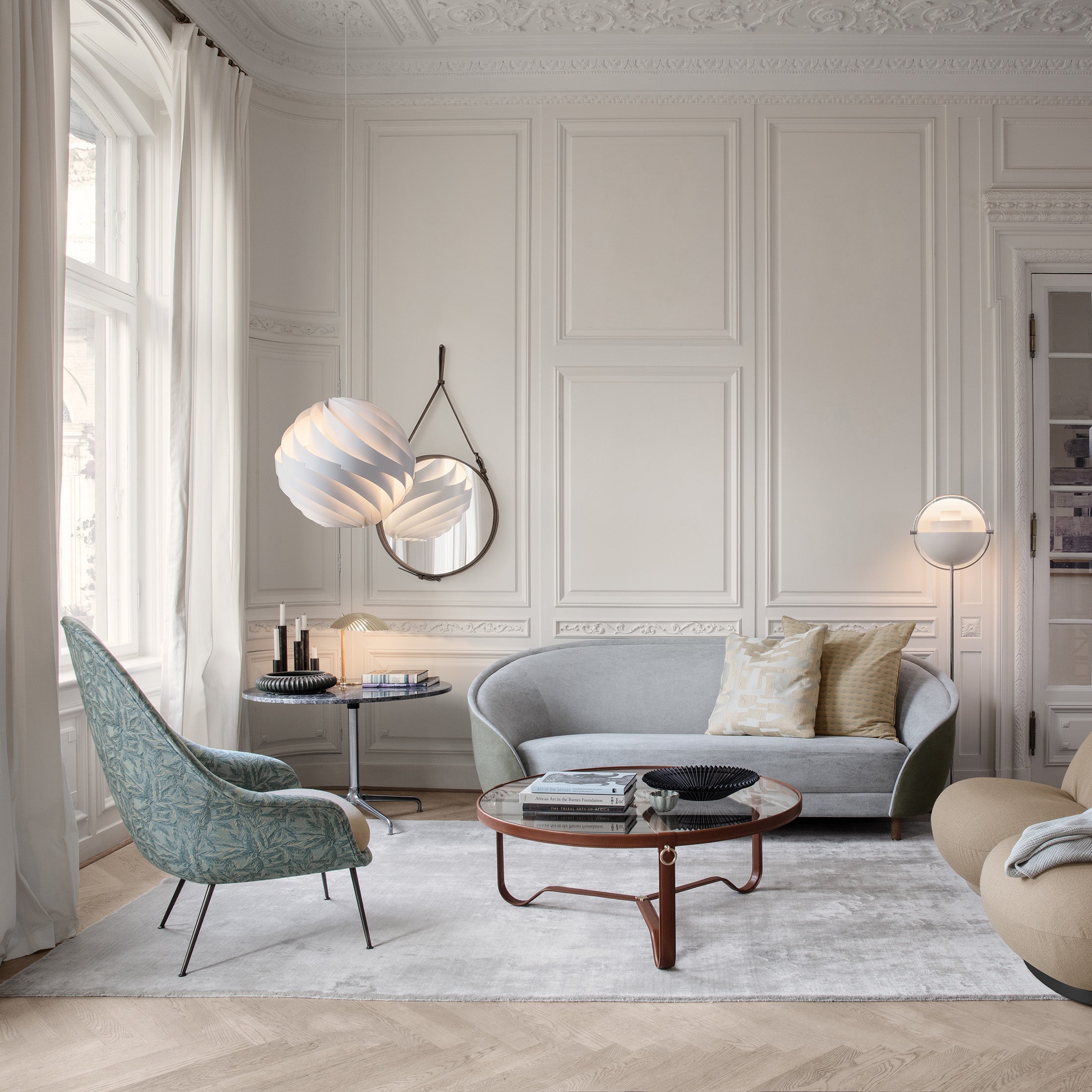 Mobile / Adnet Coffee Table, designed by Jacques Adnet and made by Gubi