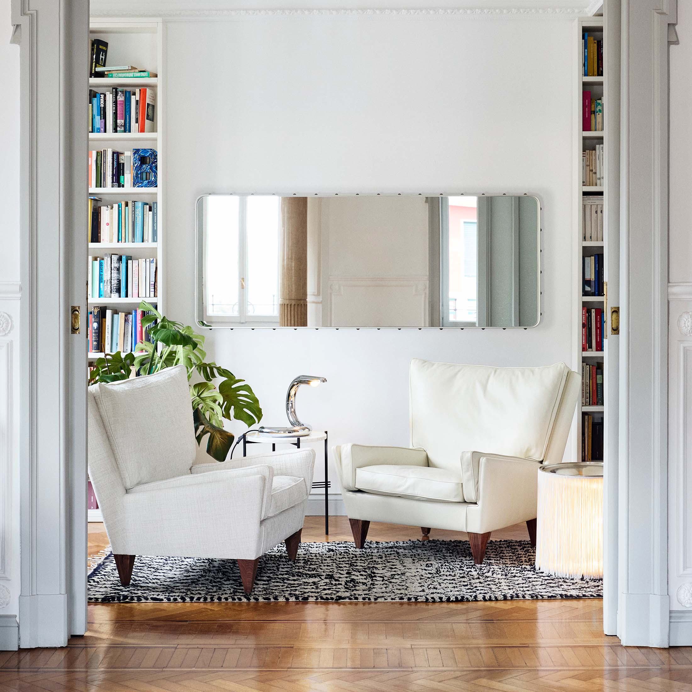 Mobile / Adnet Wall Mirror, designed by Jacques Adnet and made by Gubi