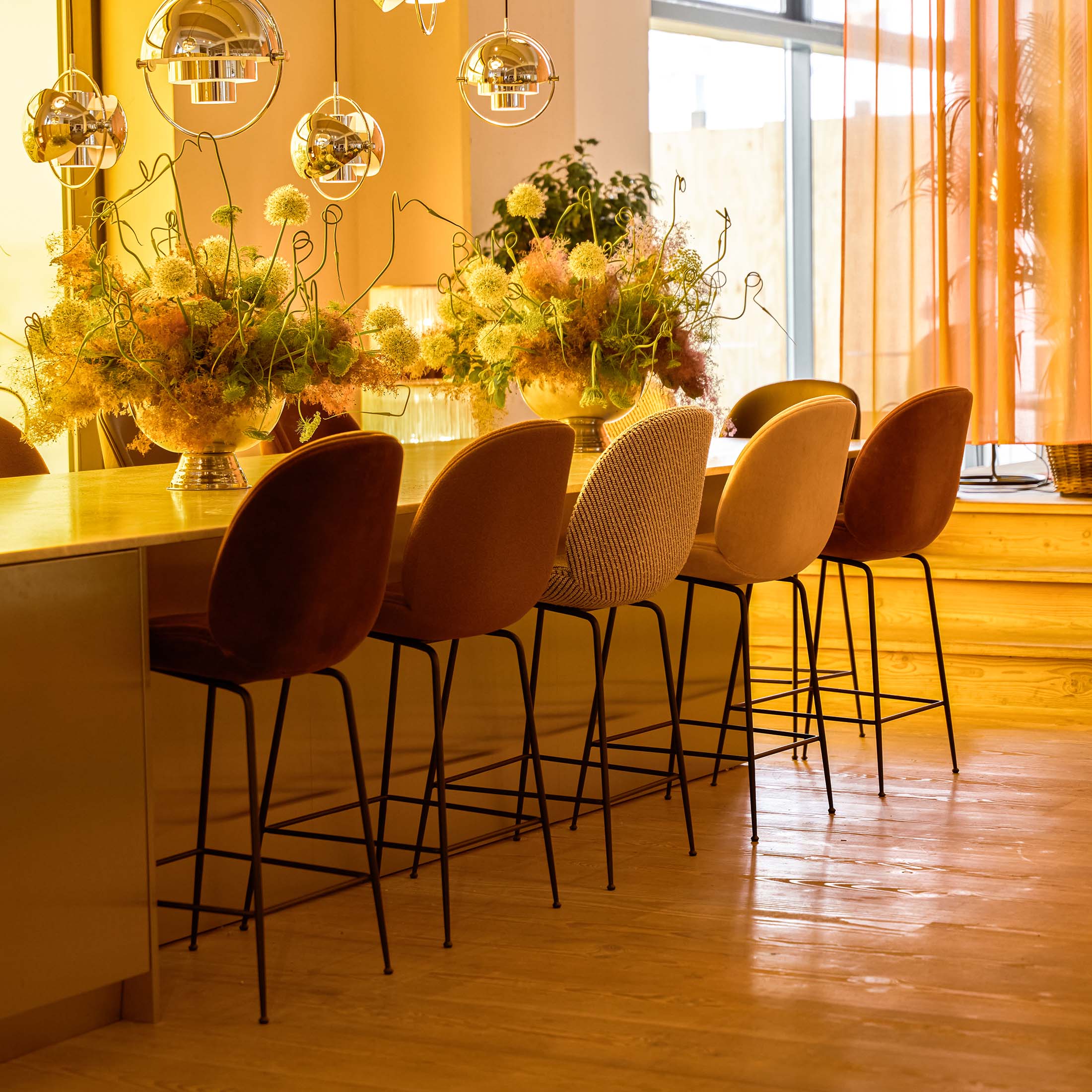 Mobile / Beetle Counter Chair, designed by GamFratesi for Gubi