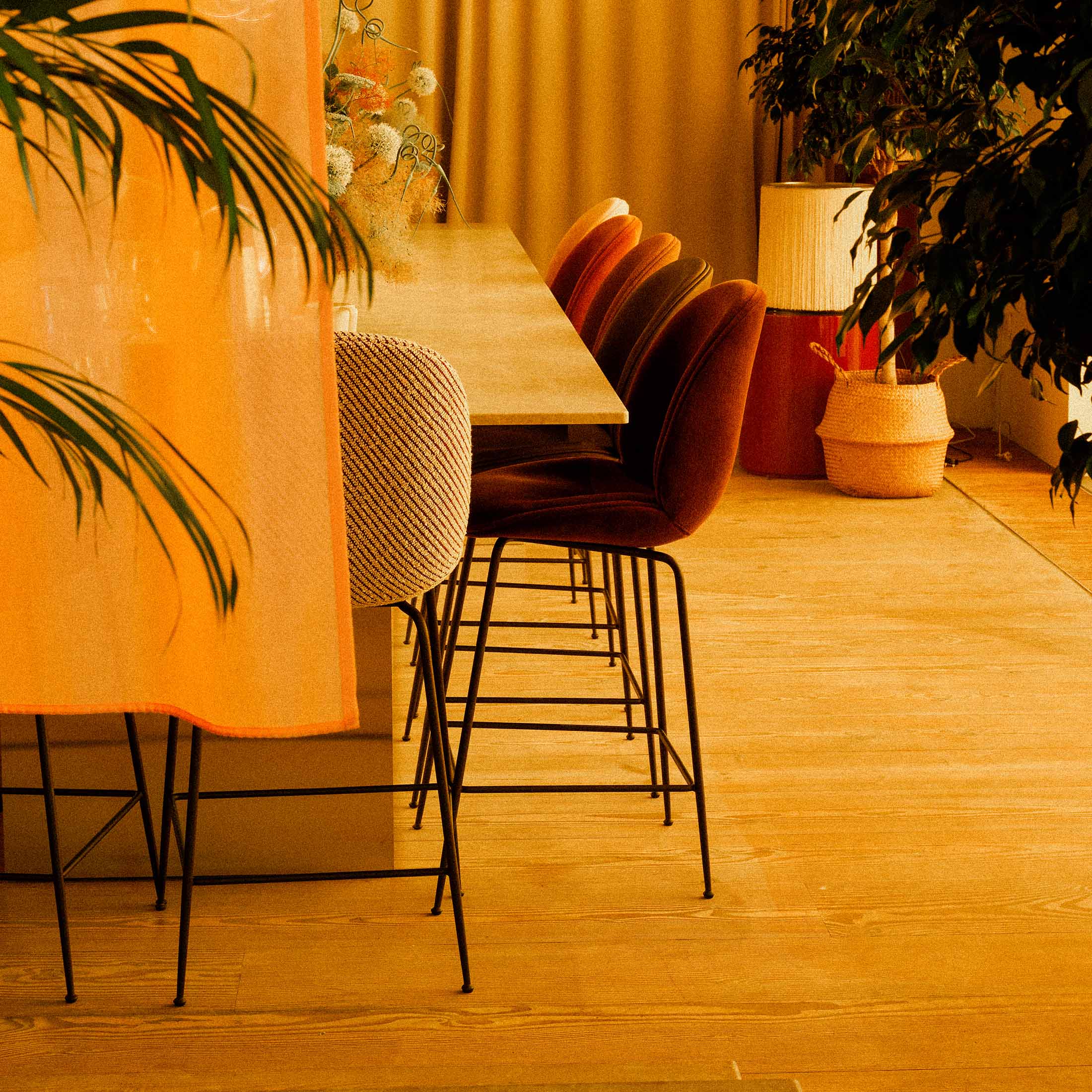 Mobile / Beetle Counter Chair, designed by GamFratesi for Gubi