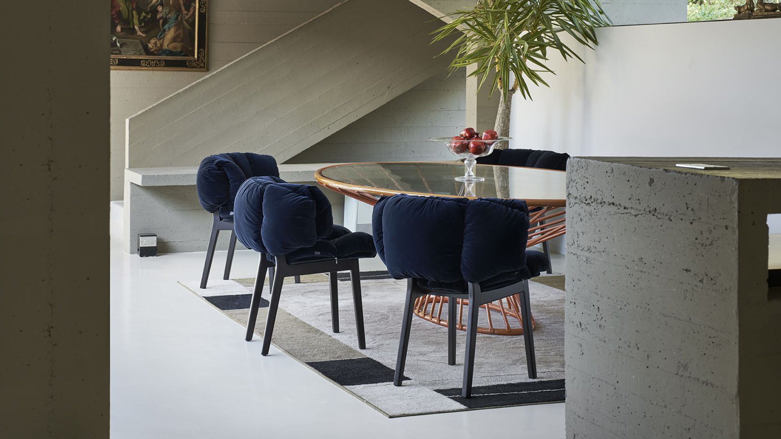 Desktop / BlackMenu / Blue Velvet Armchair, designed by Fernando & Humberto Campana