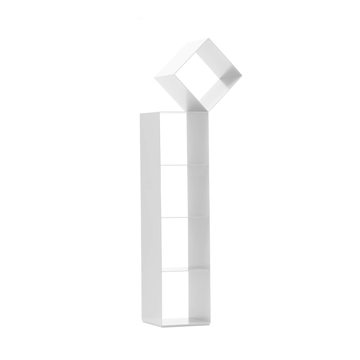 High / White / Mobile / BlackMenu / Drop Bookcase, designed by Nendo, made by Cappellini