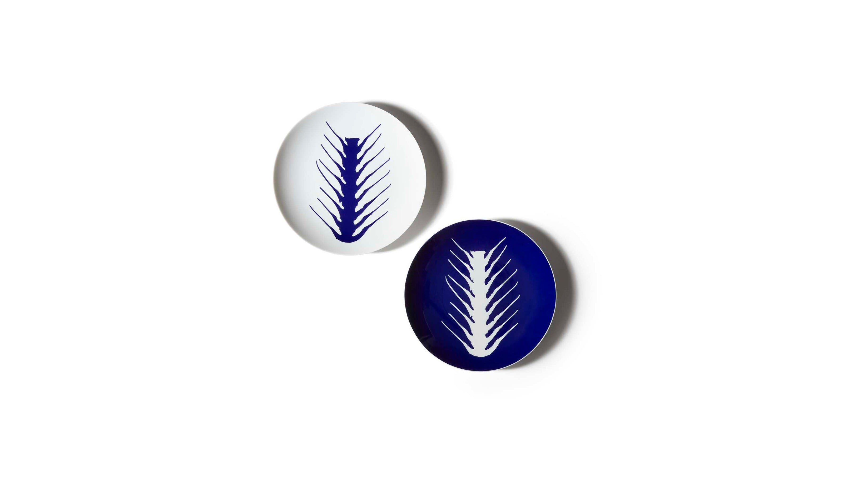 Desktop / Arete Set of 2 Dessert Plates, designed by Charlotte Perriand and made by Cassina