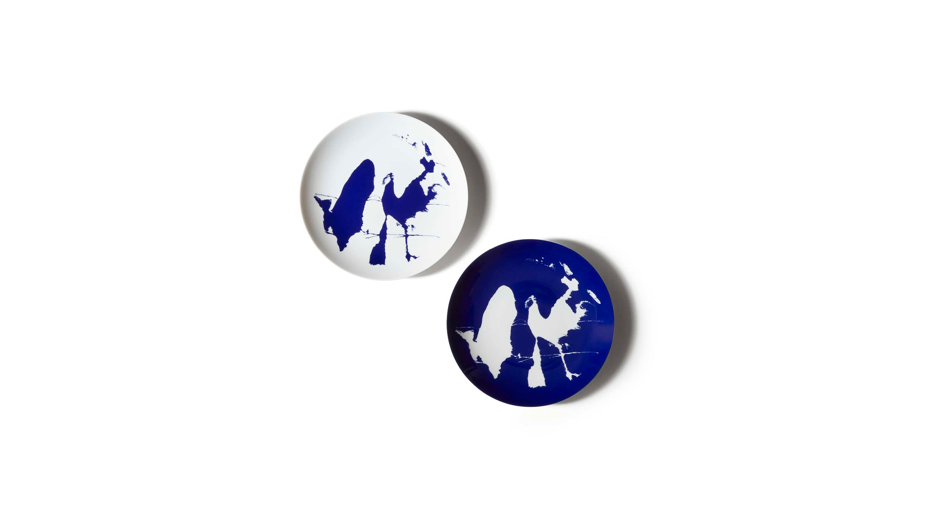 Desktop / Neige Set of 2 Dessert Plate, designed by Charlotte Perriand and made by Cassina