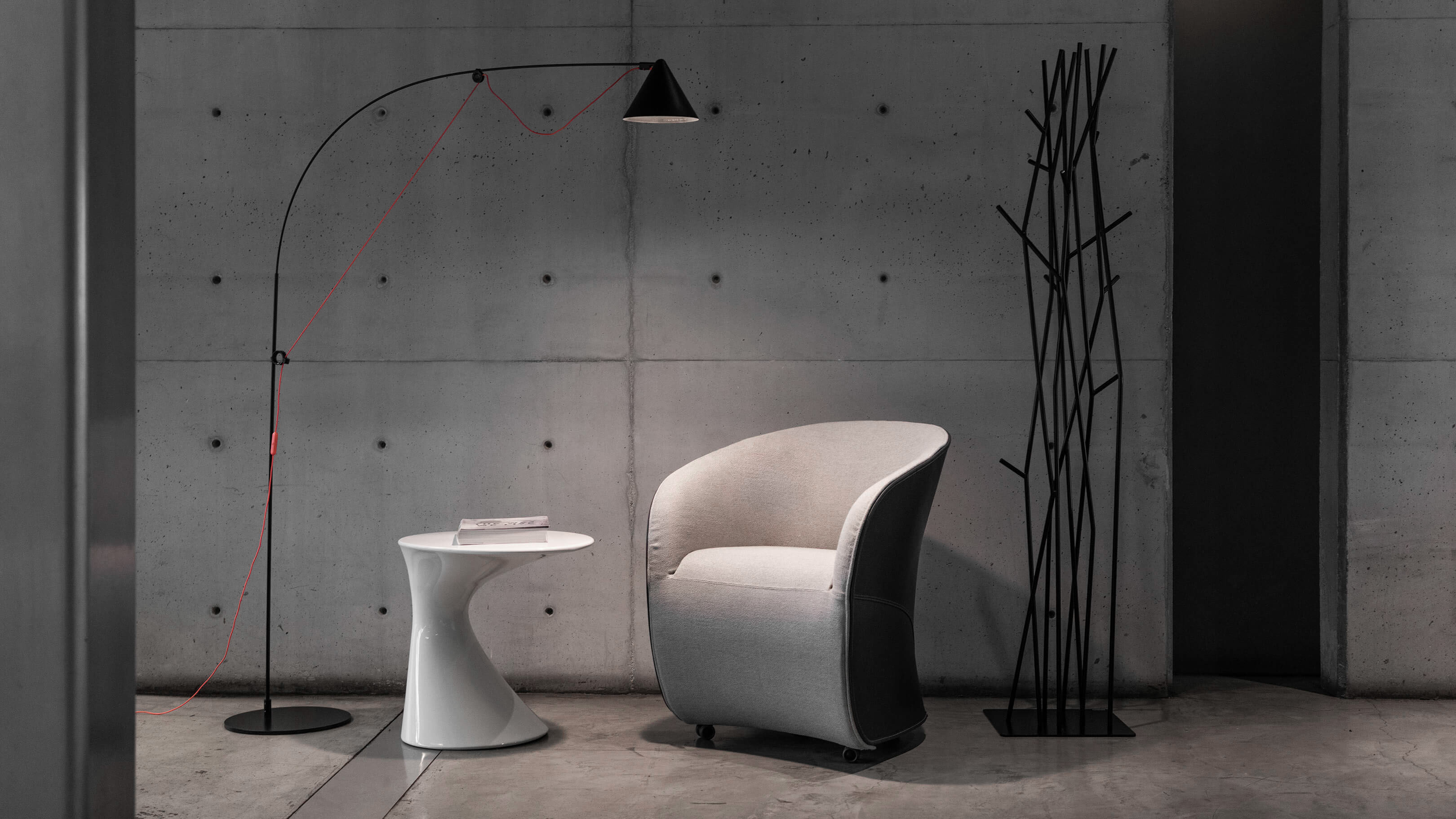 Desktop / WhiteMenu / Calla Small Armchair, designed by Noé Duchaufour Lawrance