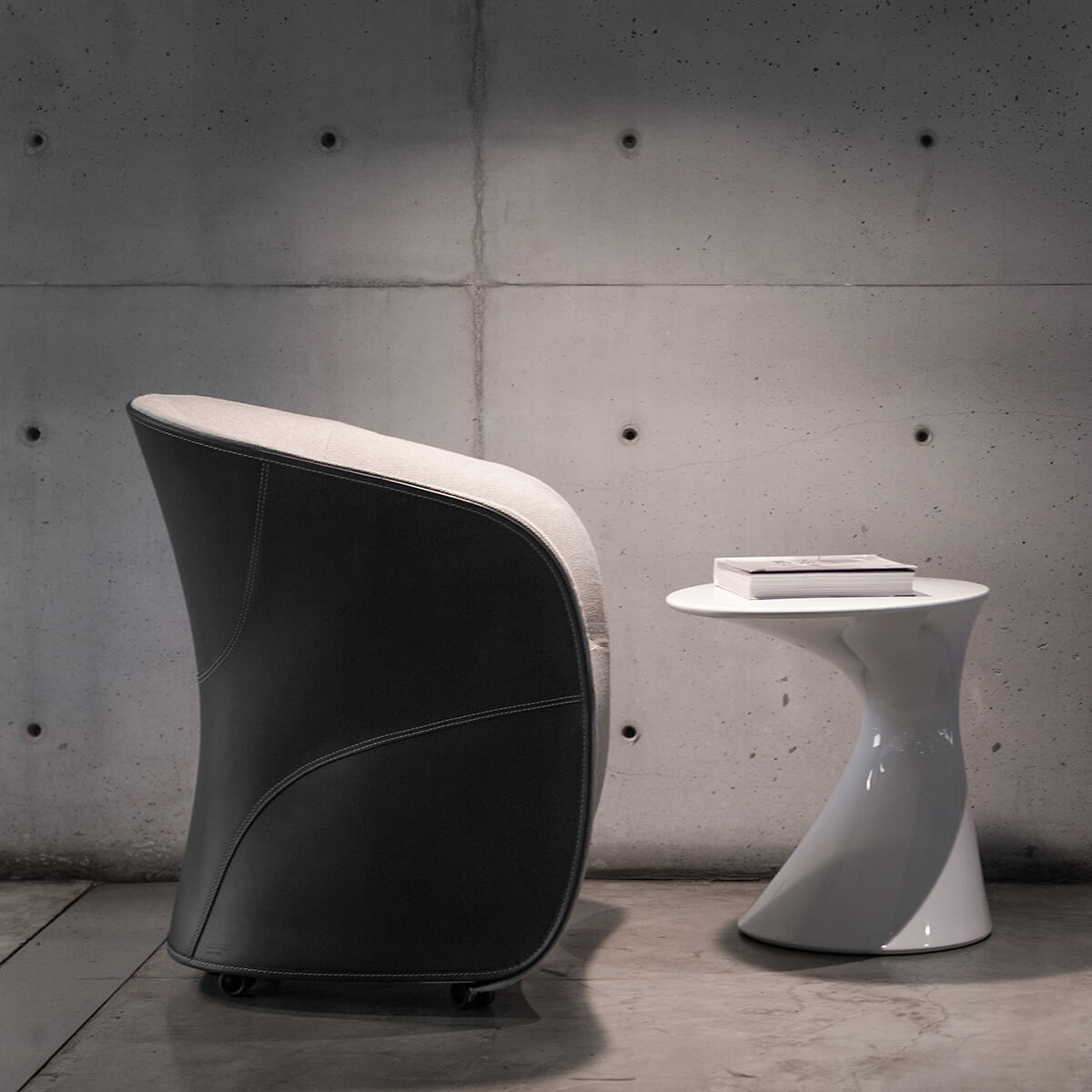 Mobile / WhiteMenu / Calla Small Armchair, designed by Noé Duchaufour Lawrance