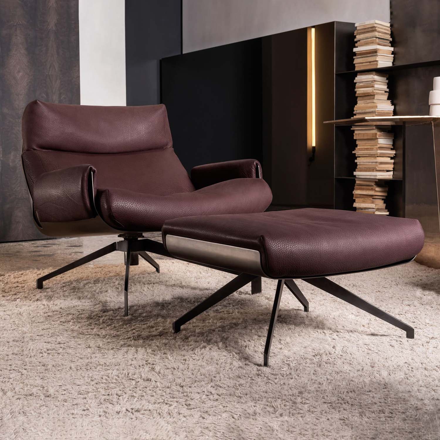 Mobile / Club 57 Swivel Armchair, designed by Massimo Castagna for Henge