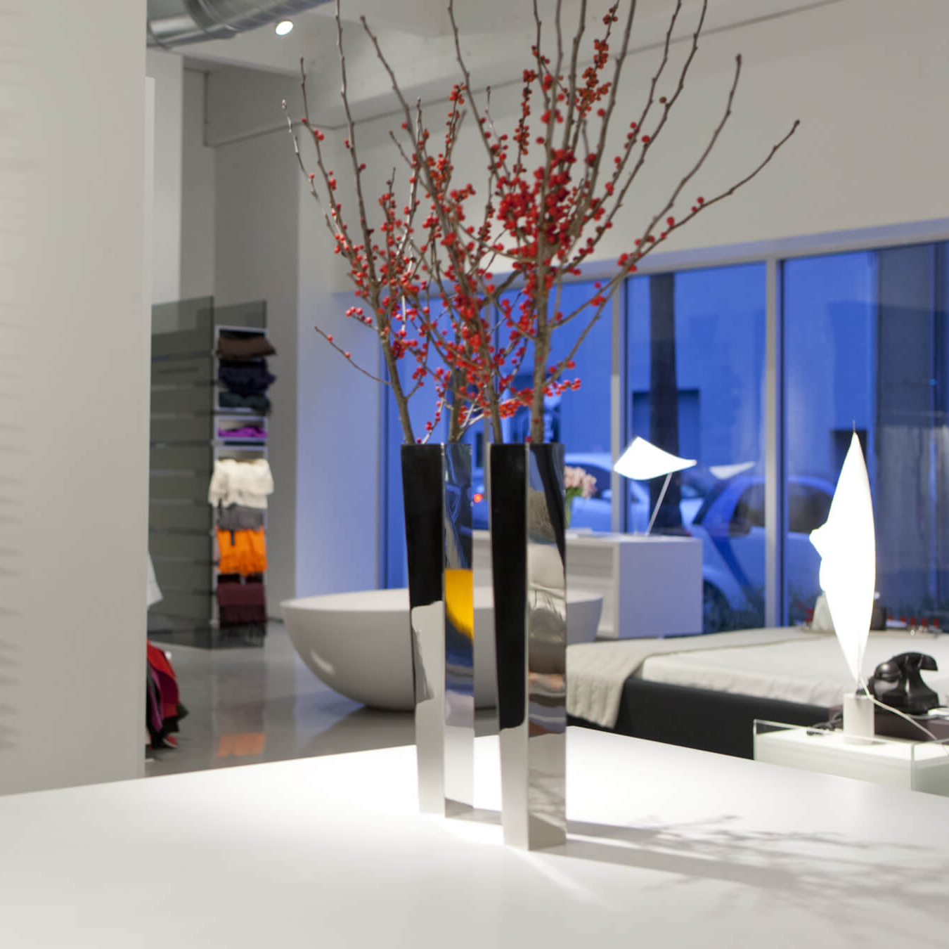 Mobile / WhiteMenu / Crevasse Vase, designed By Zaha Hadid Design for Alessi