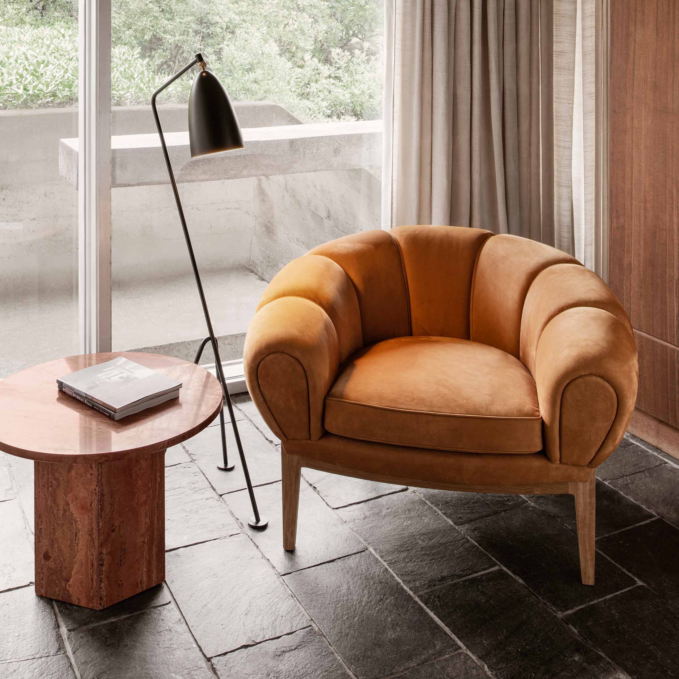 Mobile / Croissant Lounge Chair, designed by Ilum Wikkelsø for Gubi