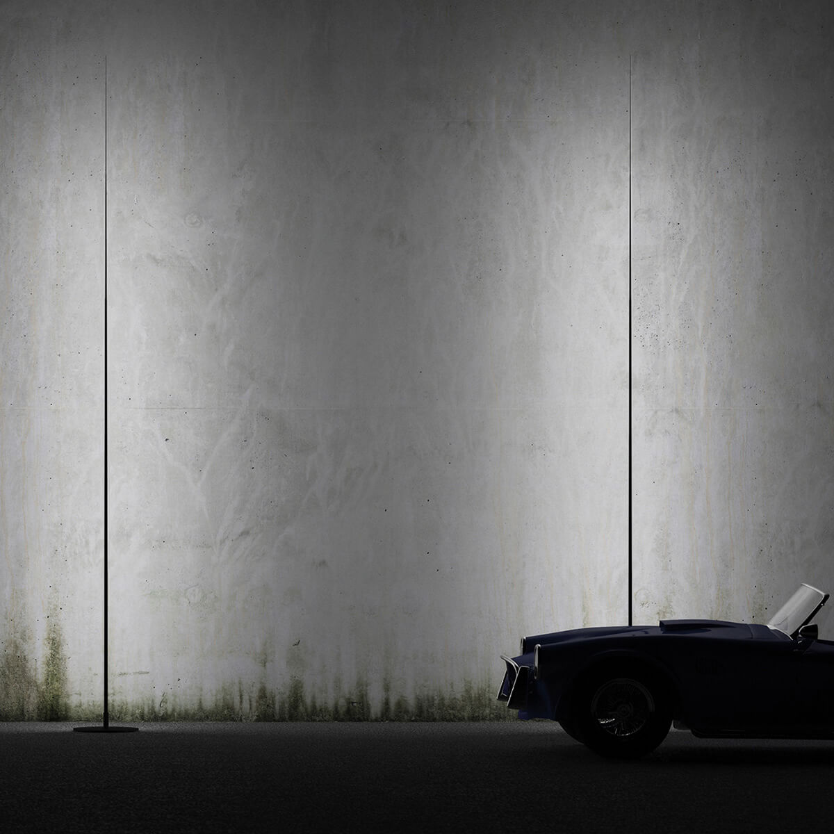Mobile / WhiteMenu / Origine Outdoor Floor Lamp, designed by Davide Groppi and Giorgio Rava