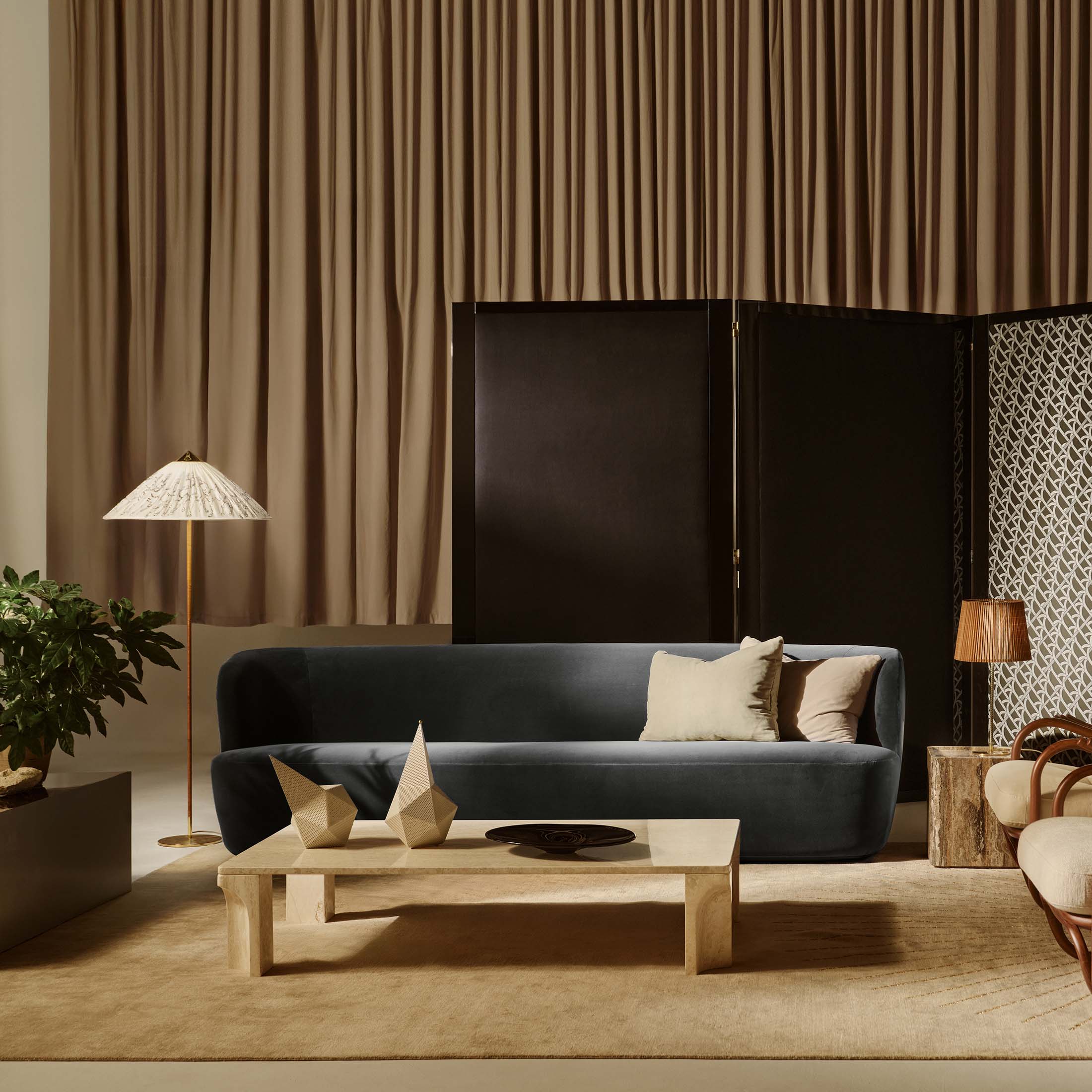 Rectangular / Mobile / Doric Coffee Table, designed by GamFratesi for Gubi