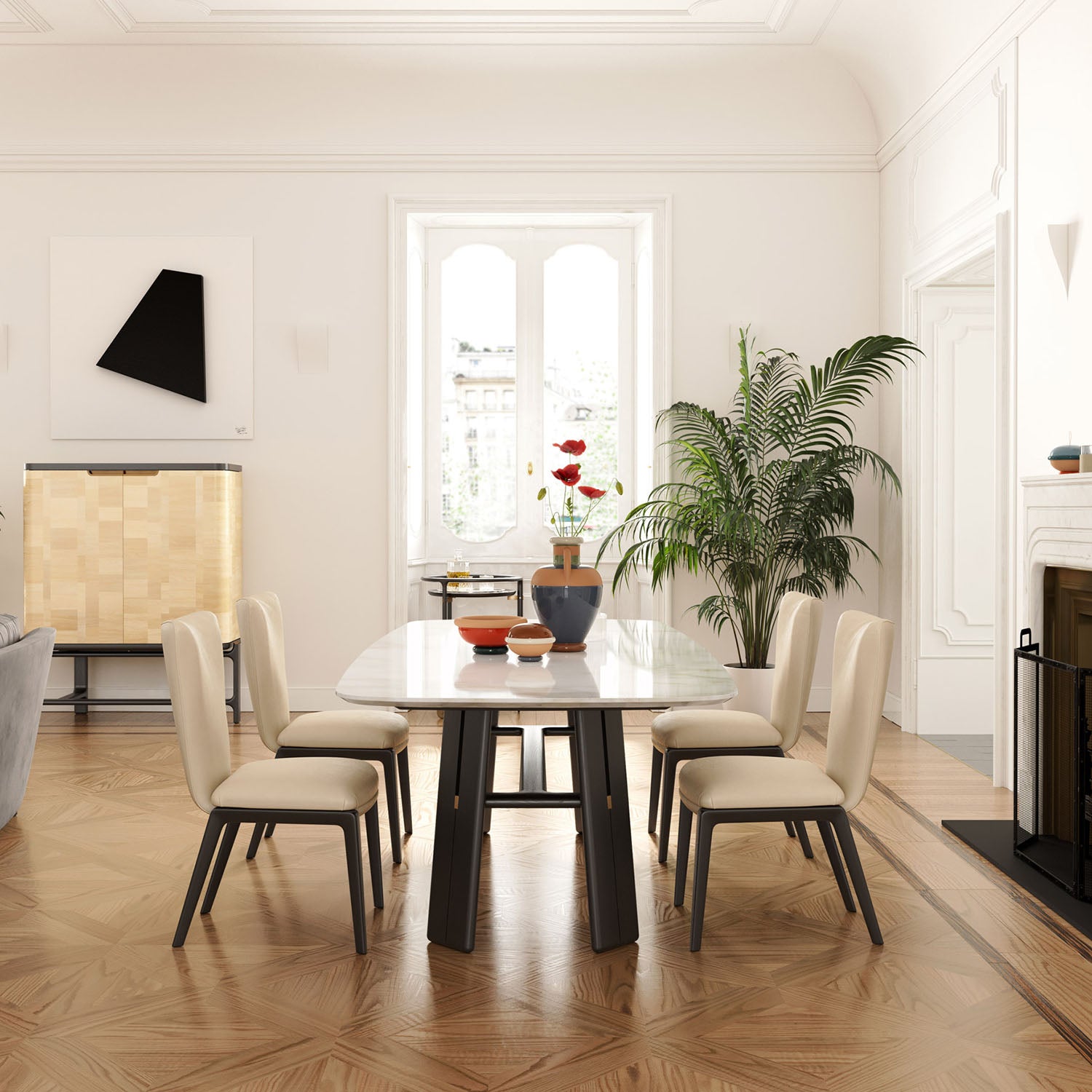 Mobile / DUO Chair, designed by Roberto Lazzeroni for Ceccotti Collezioni
