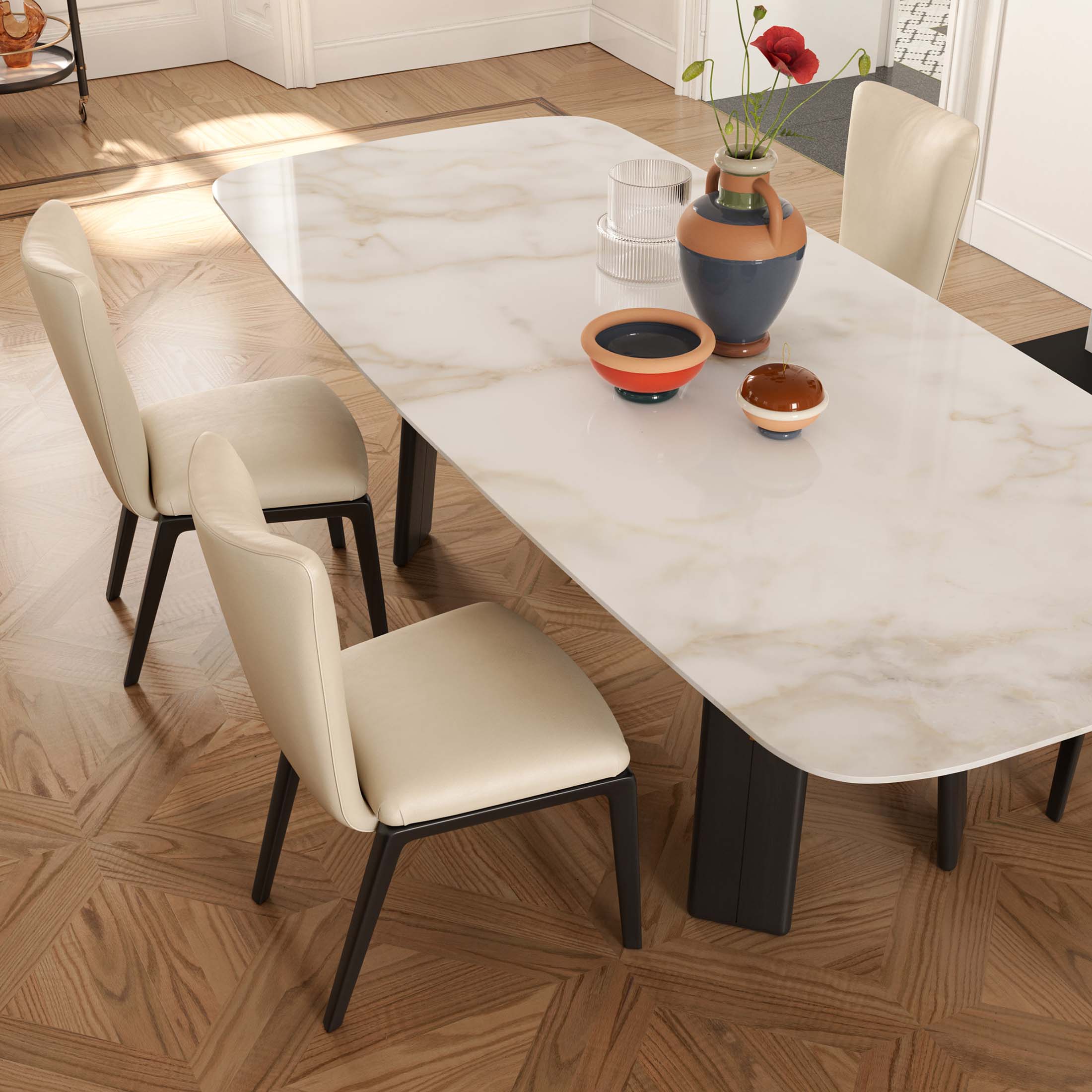Mobile / DUO Chair, designed by Roberto Lazzeroni for Ceccotti Collezioni