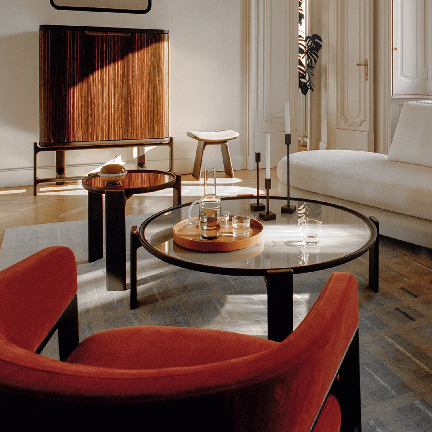 Mobile / DUO Low Table, designed by Roberto Lazzeroni for Ceccotti Collezioni