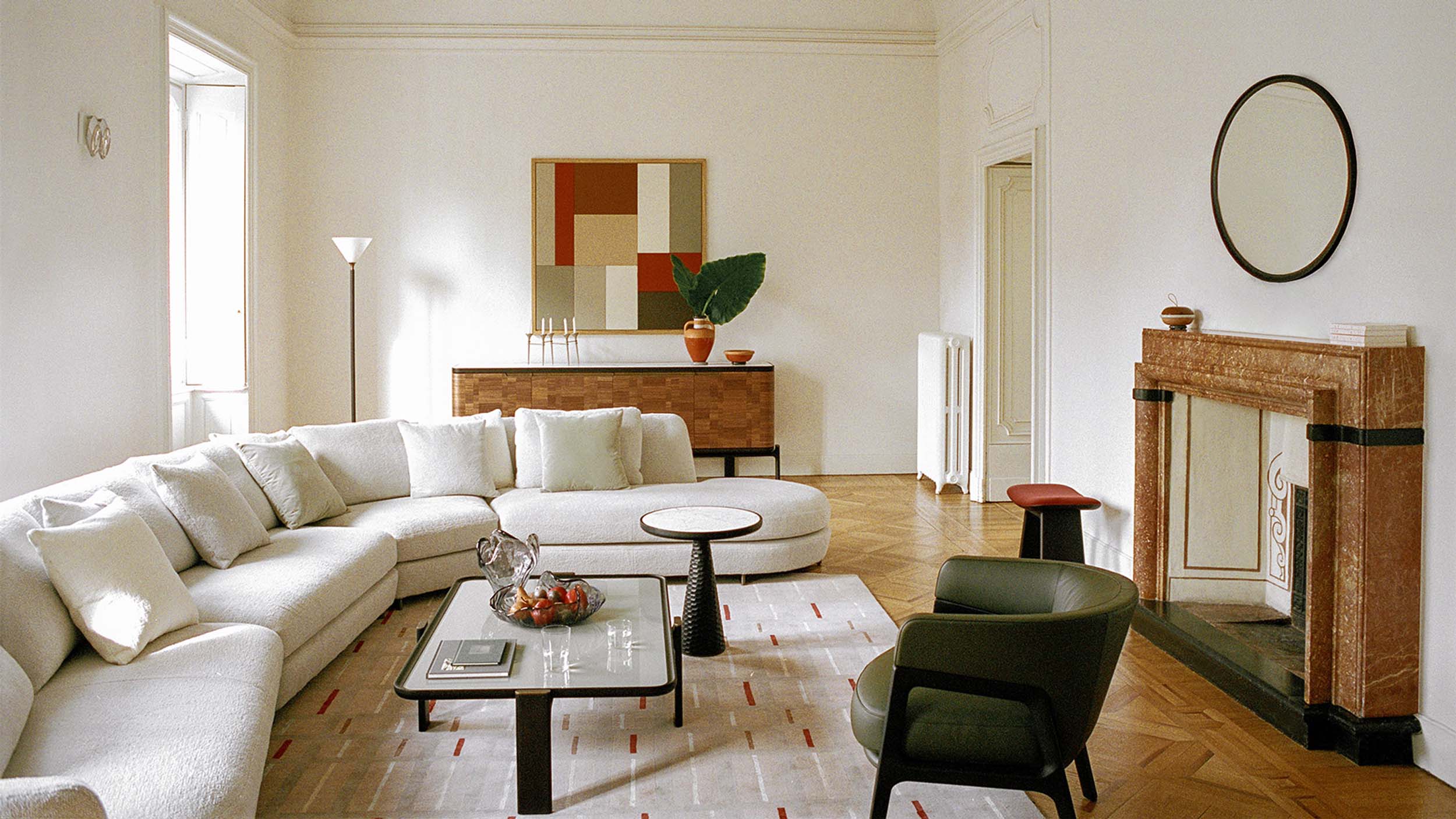 Desktop / DUO Low Table, designed by Roberto Lazzeroni for Ceccotti Collezioni