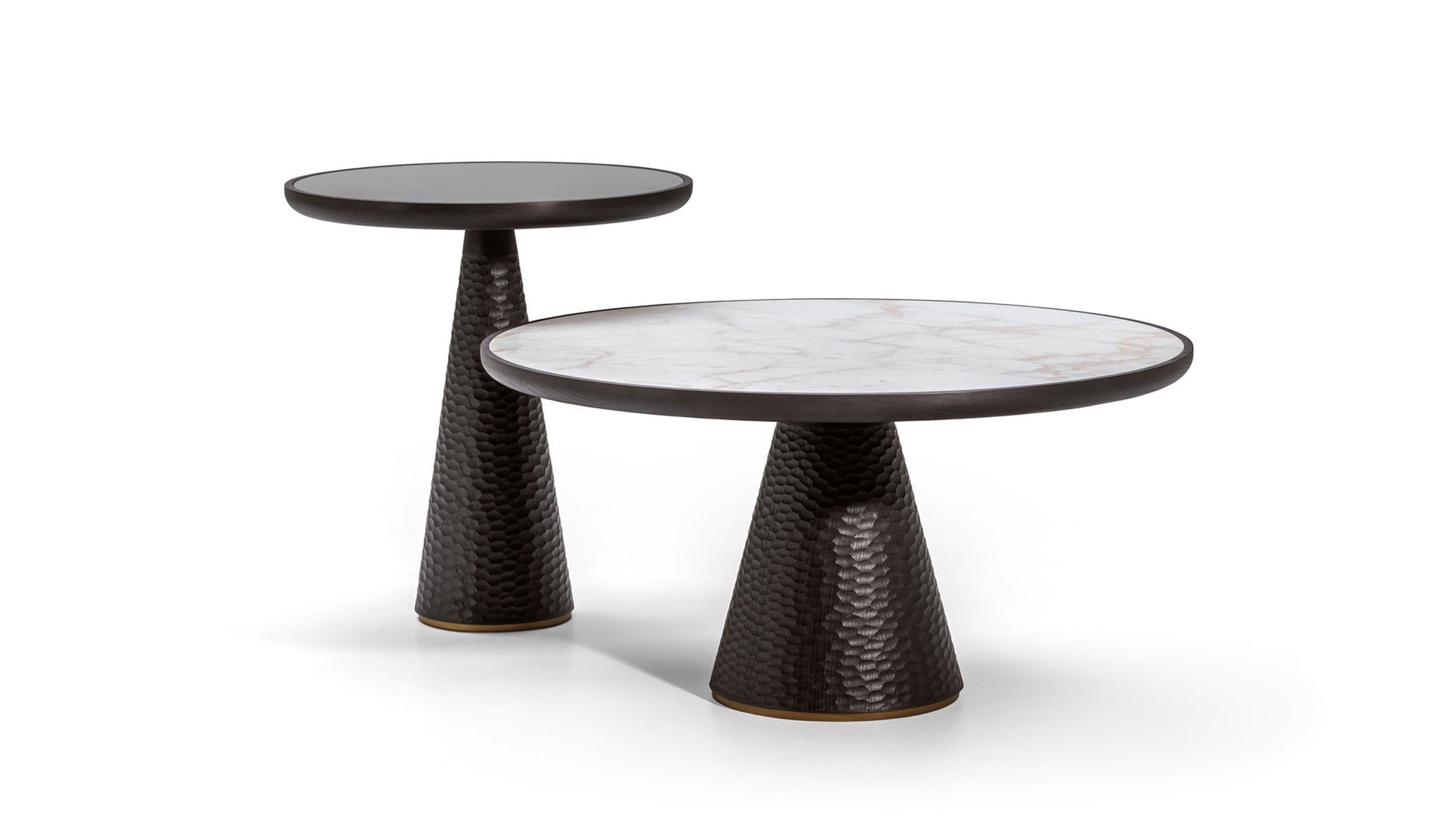 Desktop / DUO Pedestal Table, designed by Roberto Lazzeroni for Ceccotti Collezioni