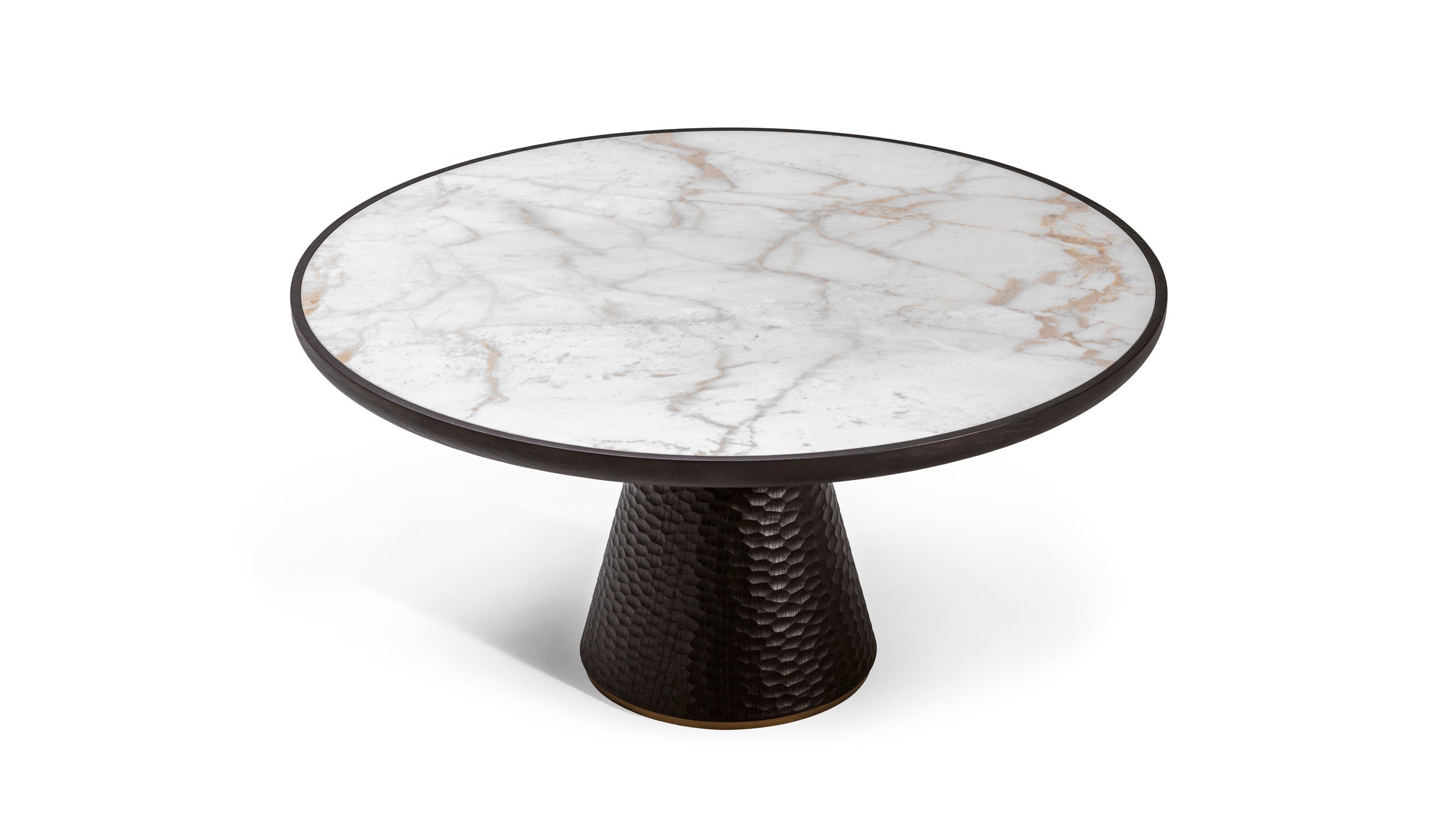 Desktop / DUO Pedestal Table, designed by Roberto Lazzeroni for Ceccotti Collezioni