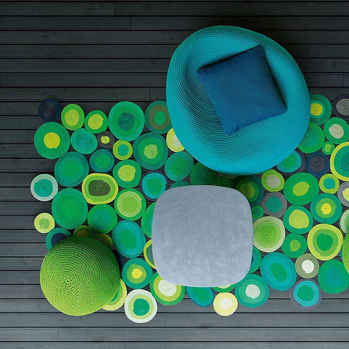 Mobile / Ellissi Rug, designed by CRS for Paola Lenti