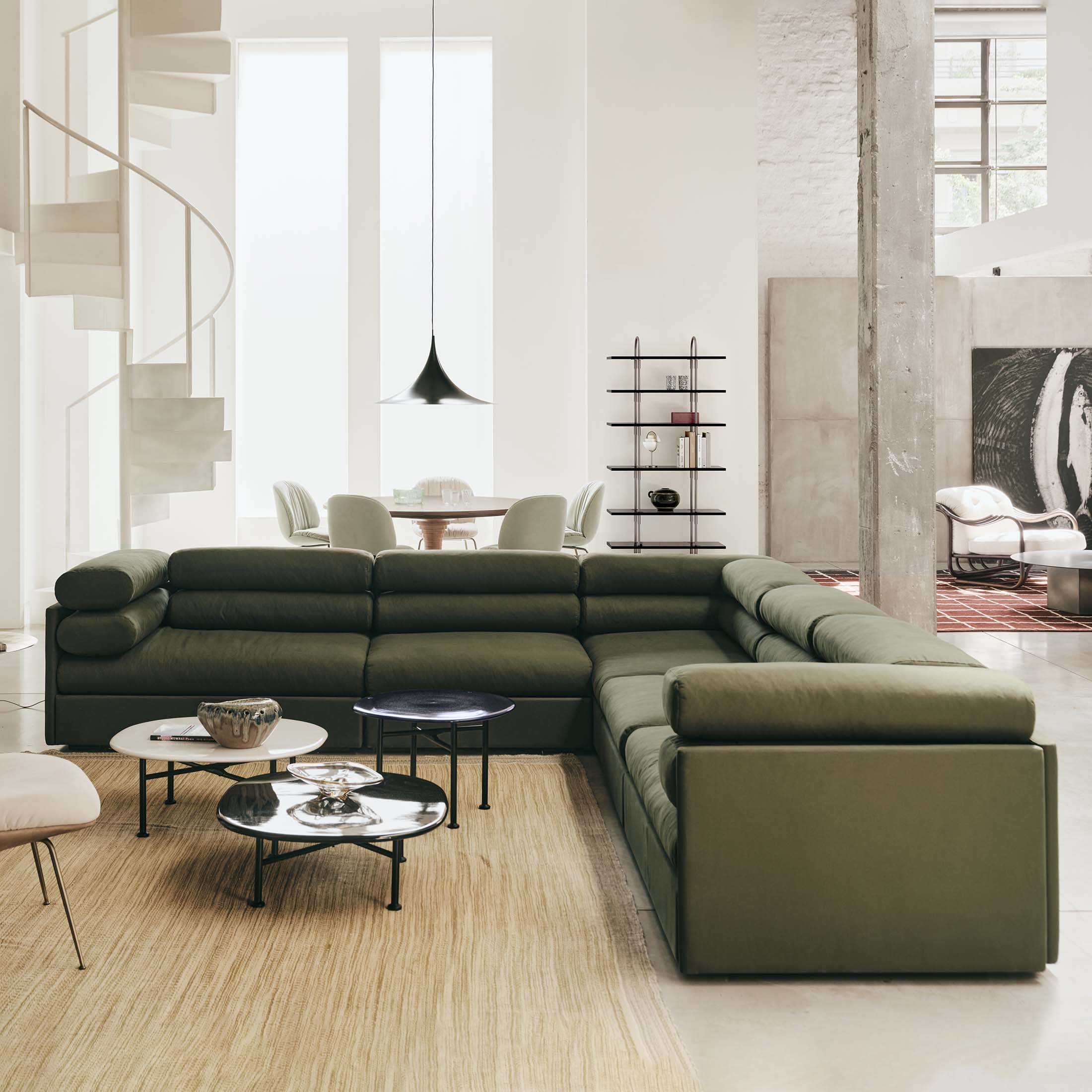 Mobile / Elogio Sofa, designed by Tobia and Afra Scarpa and made by Gubi