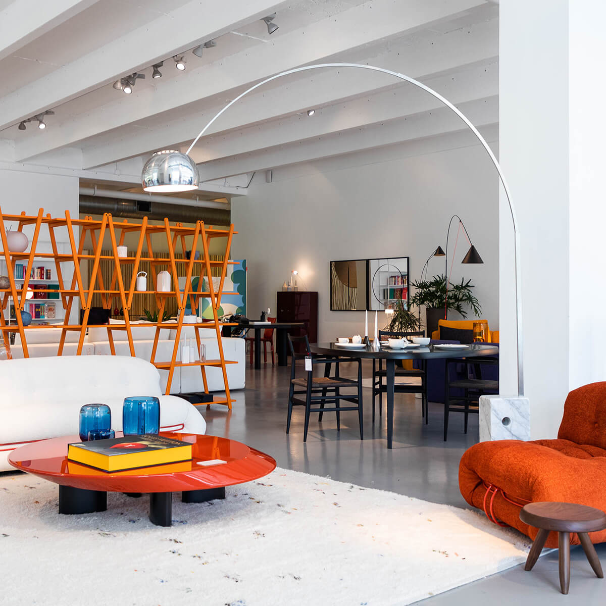 Mobile / BlackMenu / Arco Floor Lamp, designed by Achille Castiglioni