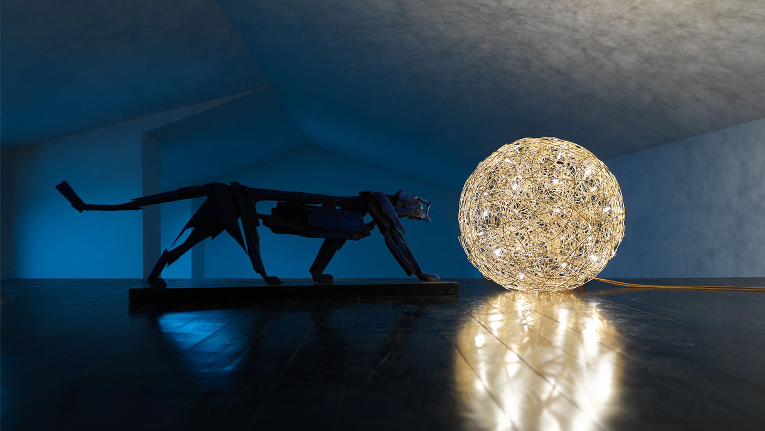 Desktop / Fil de Fer Floor Lamp, by Catellani & Smith