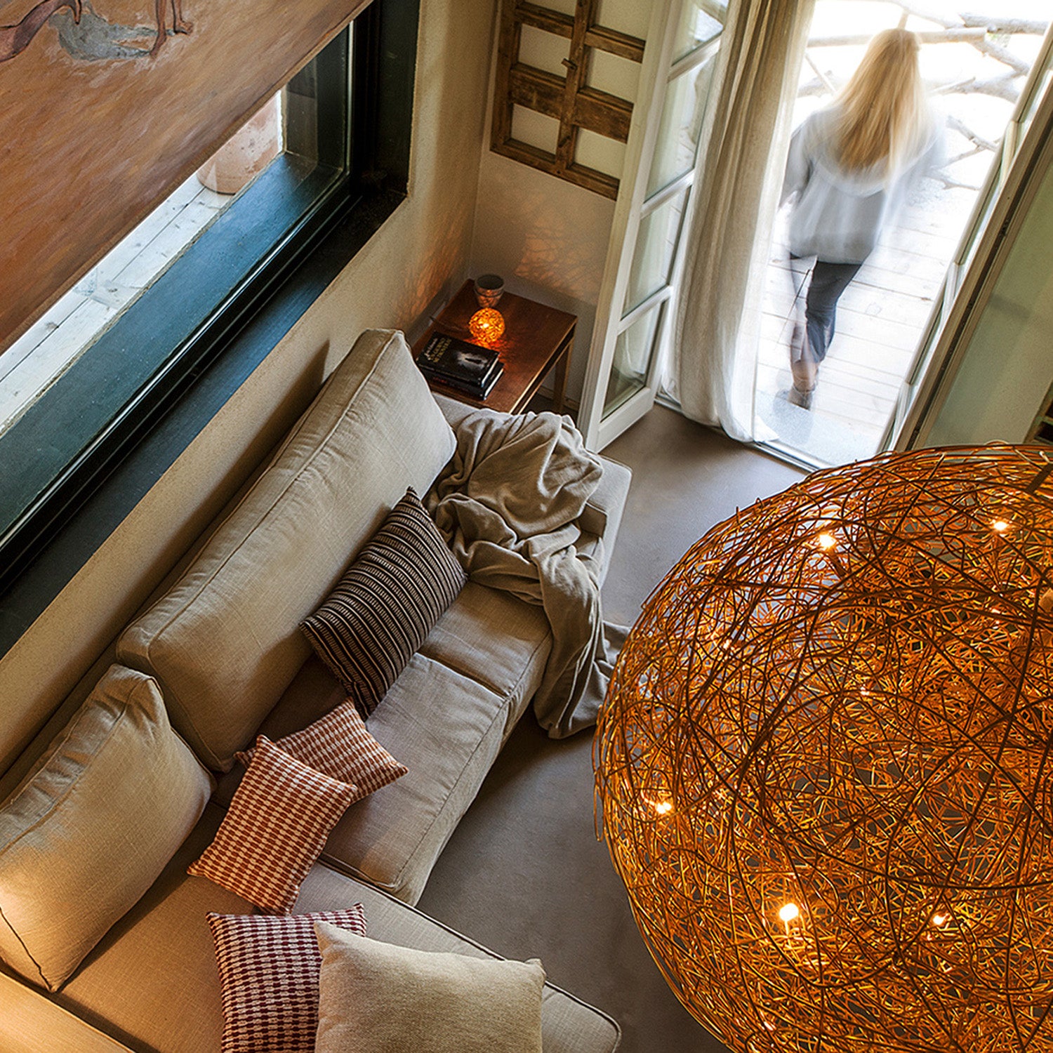 Mobile / Fil de Fer Pendant Lamp, by Catellani & Smith