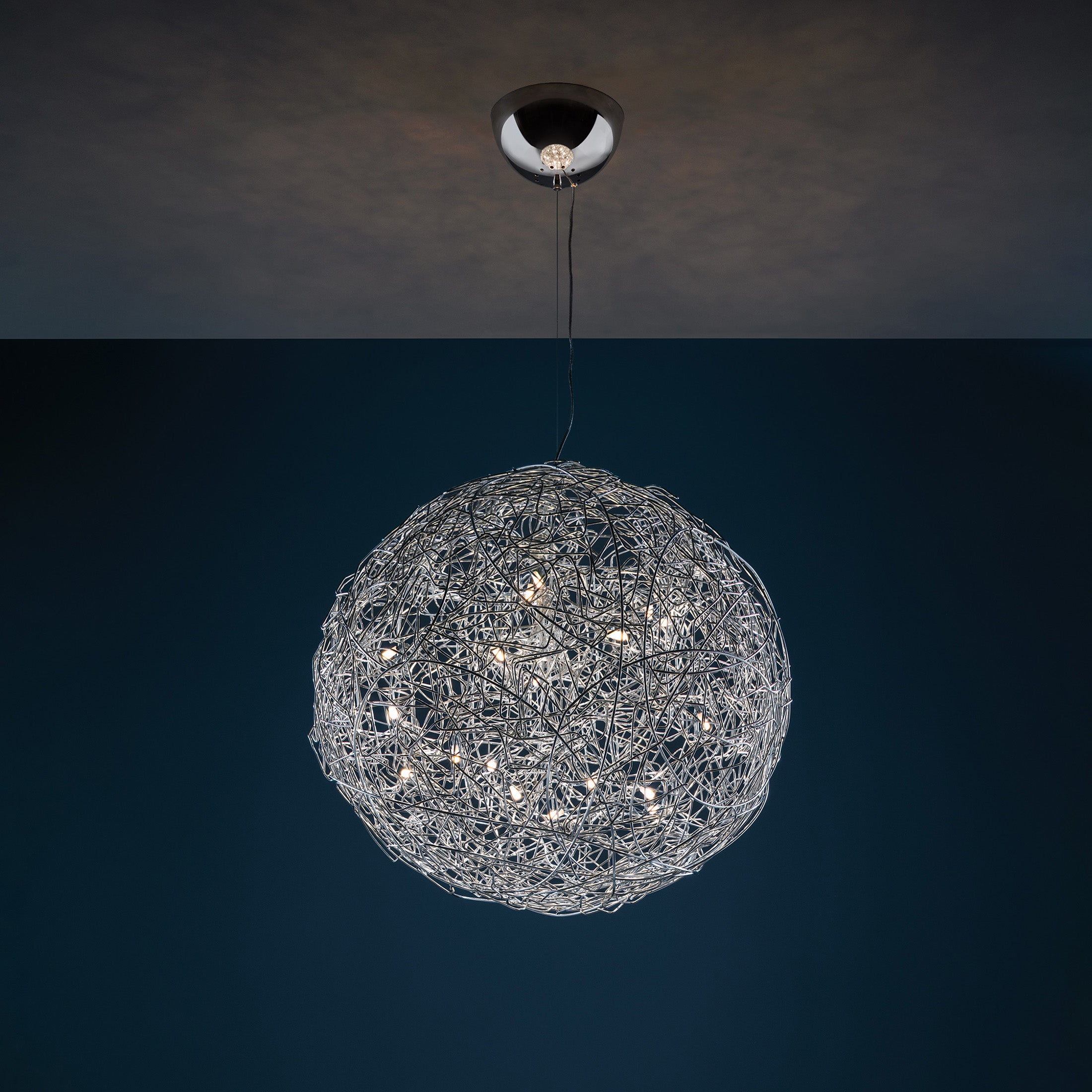 Mobile / Fil de Fer Pendant Lamp, by Catellani & Smith