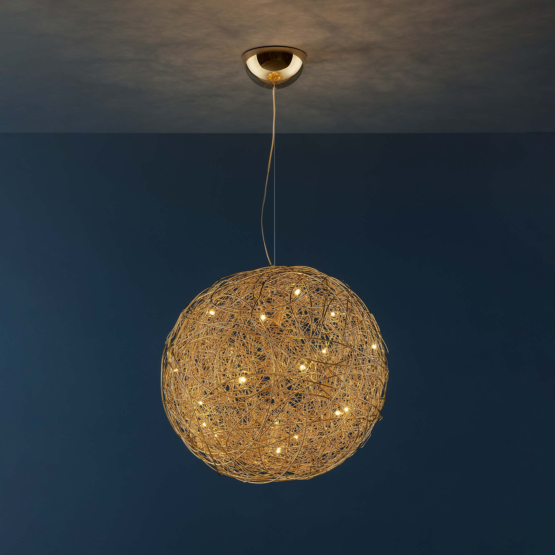 Mobile / Fil de Fer Pendant Lamp, by Catellani & Smith