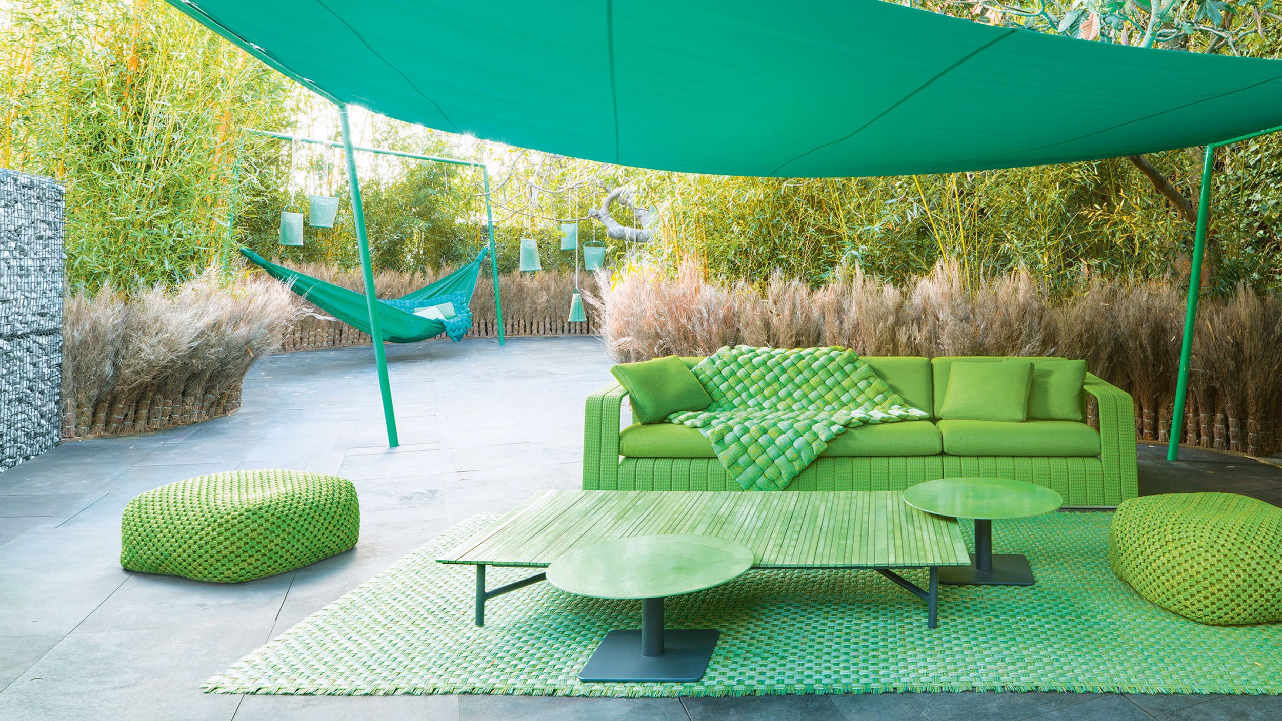 Desktop / Frame Outdoor Sofa, designed by Francesco Rota for Paola Lenti
