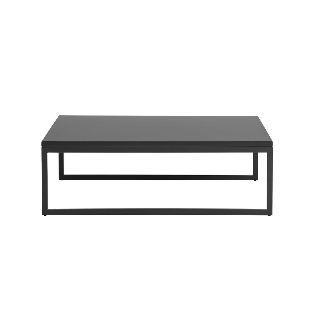 Cappellini Fronzoni '64 Table by AG Fronzoni 1964. A sleek black table with an open frame design and dark top.