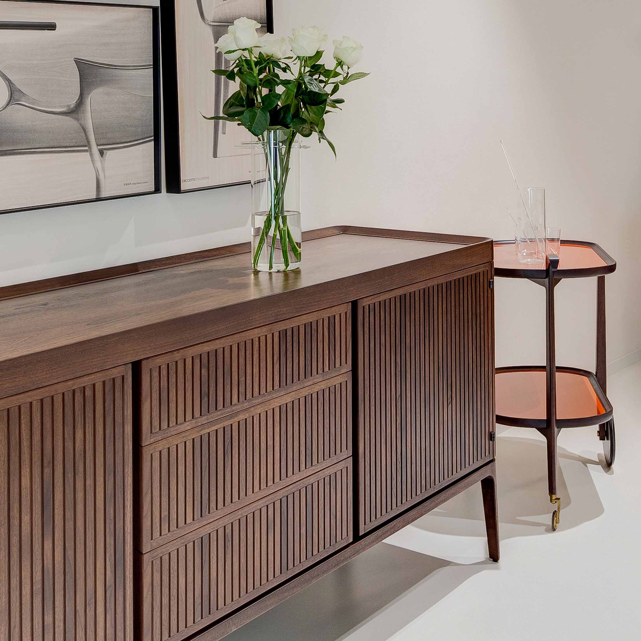 Mobile / Full Cabinet Low, designed by Roberto Lazzeroni for Ceccotti Collezioni