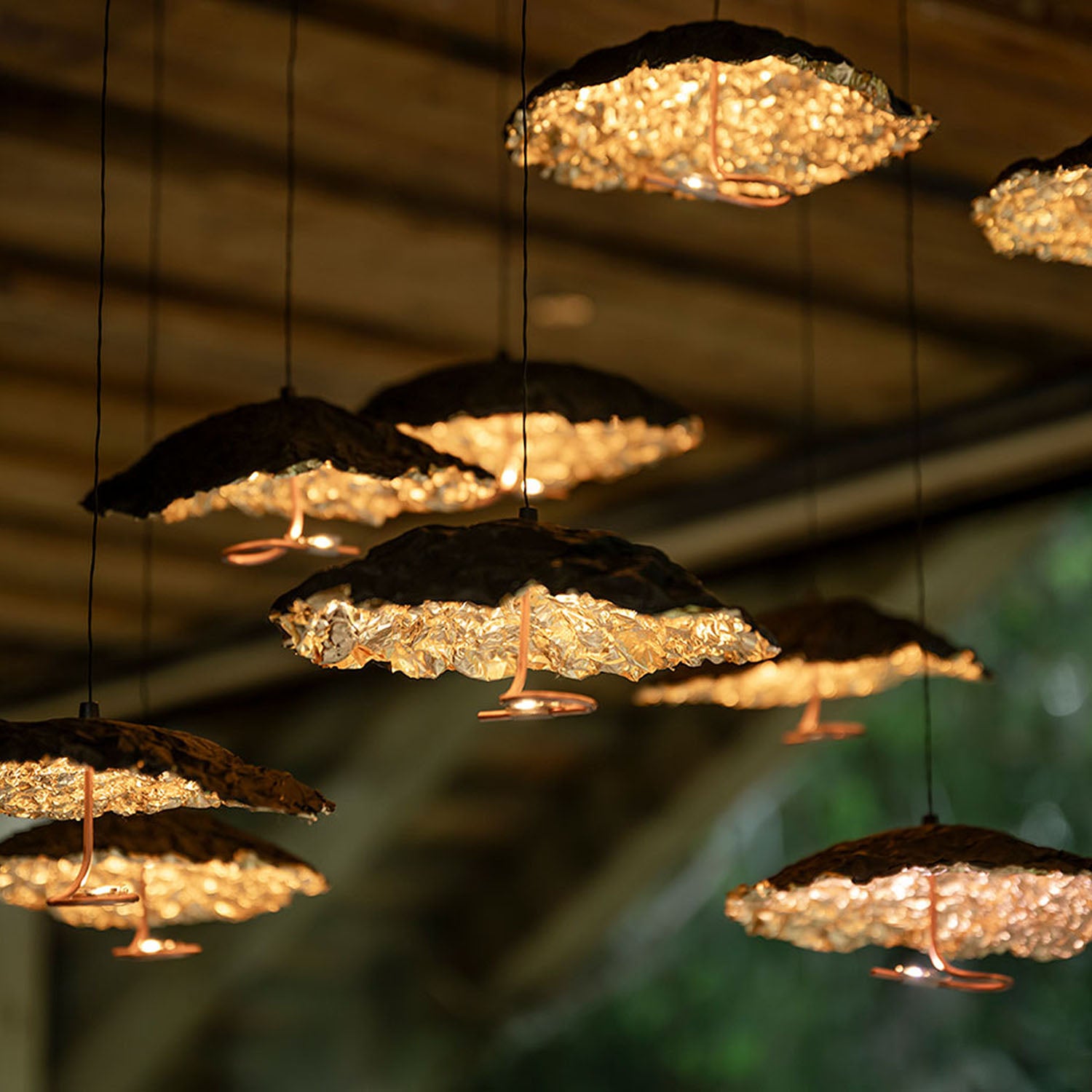 Mobile / Gold Moon Chandelier, by Catellani & Smith