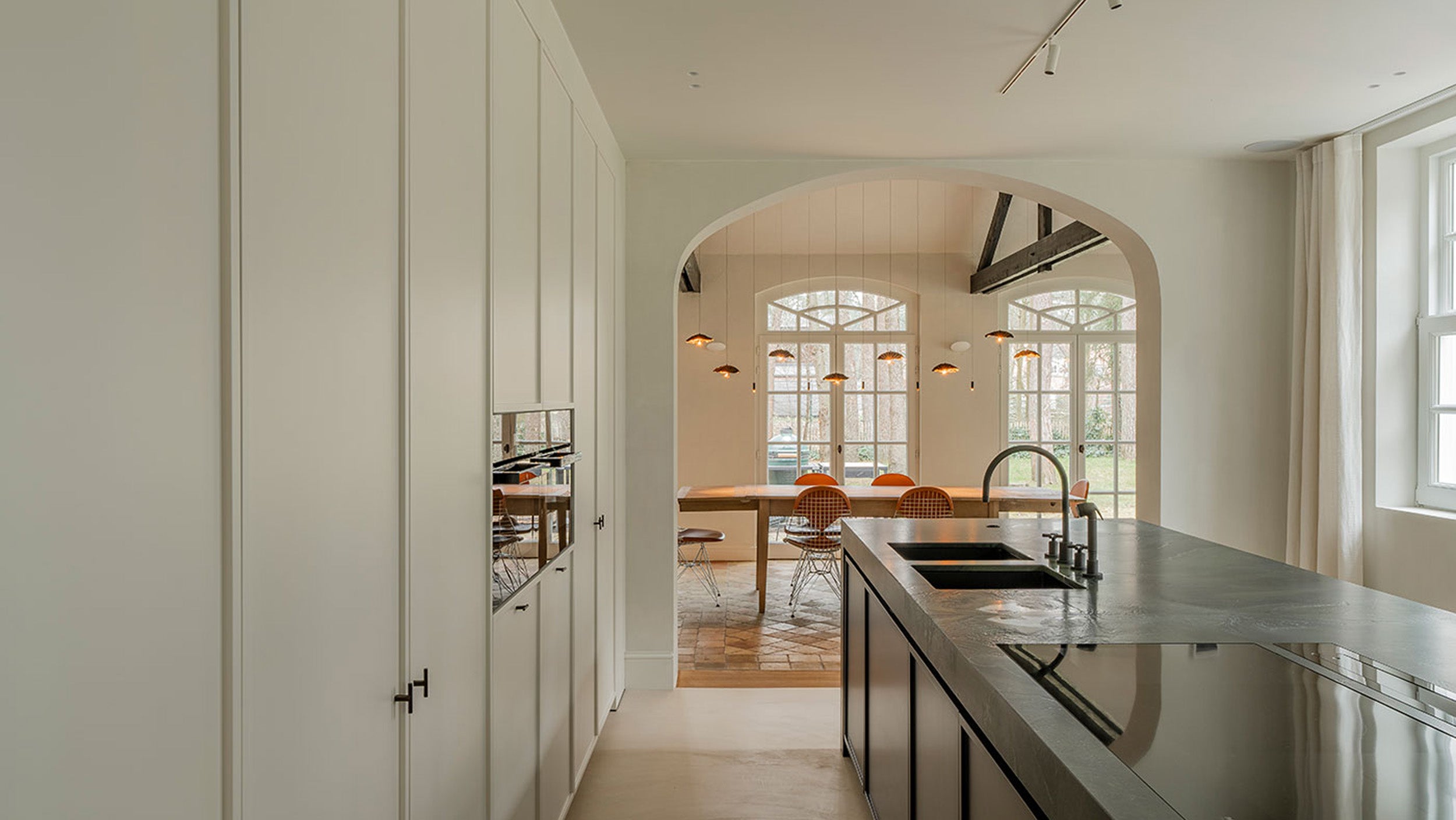 Desktop / Gold Moon JC/IC Pendant Lamp by Catellani & Smith