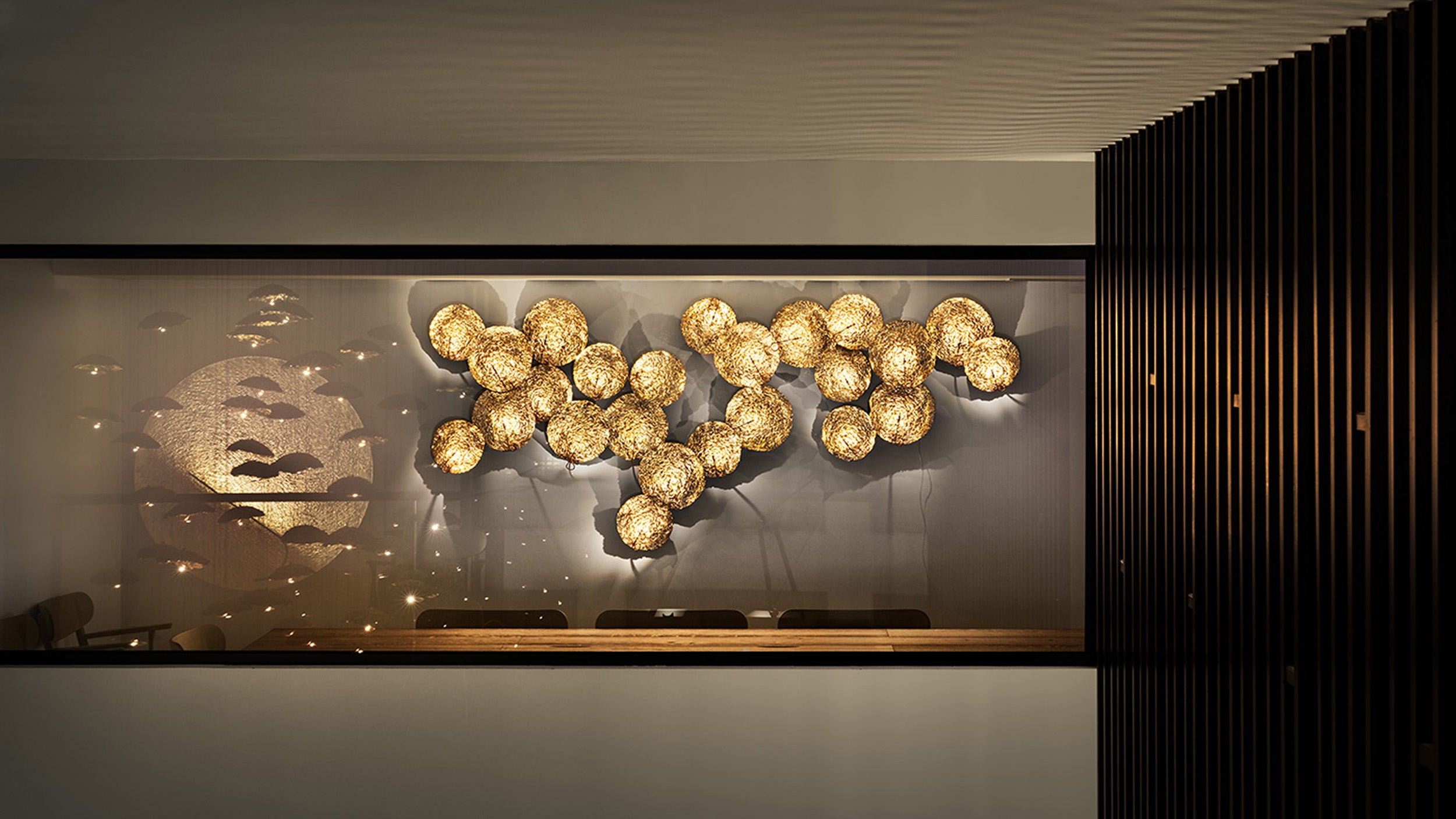 Desktop / Gold Moon Wall Lamp by Catellani & Smith