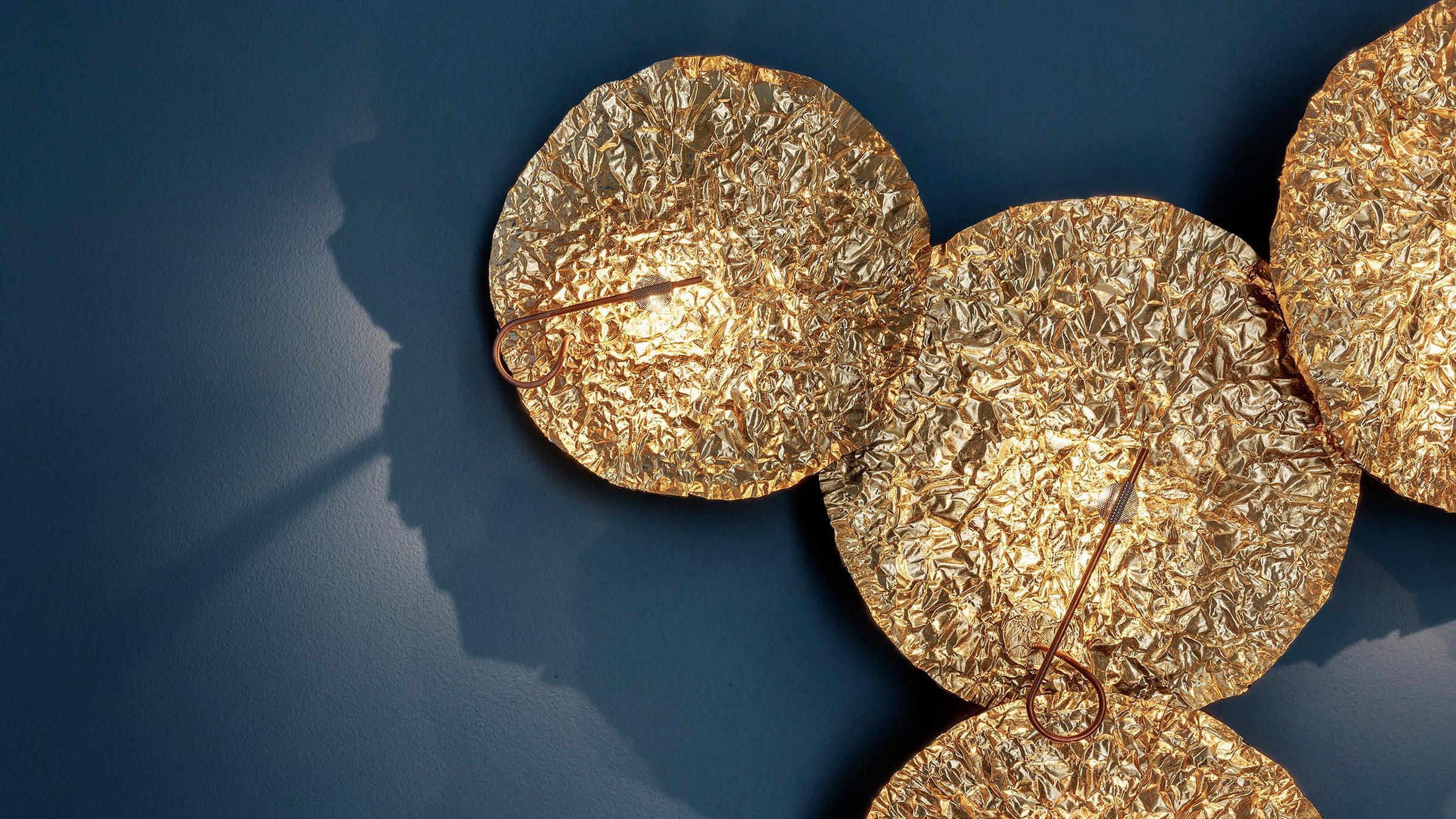 Catellani & Smith Wall Lamp Gold Moon Wall Lamp