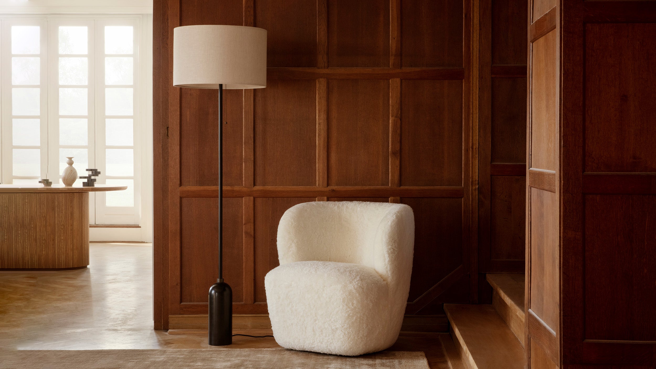 Desktop / Gravity Floor Lamp, designed by Space Copenhagen for Gubi