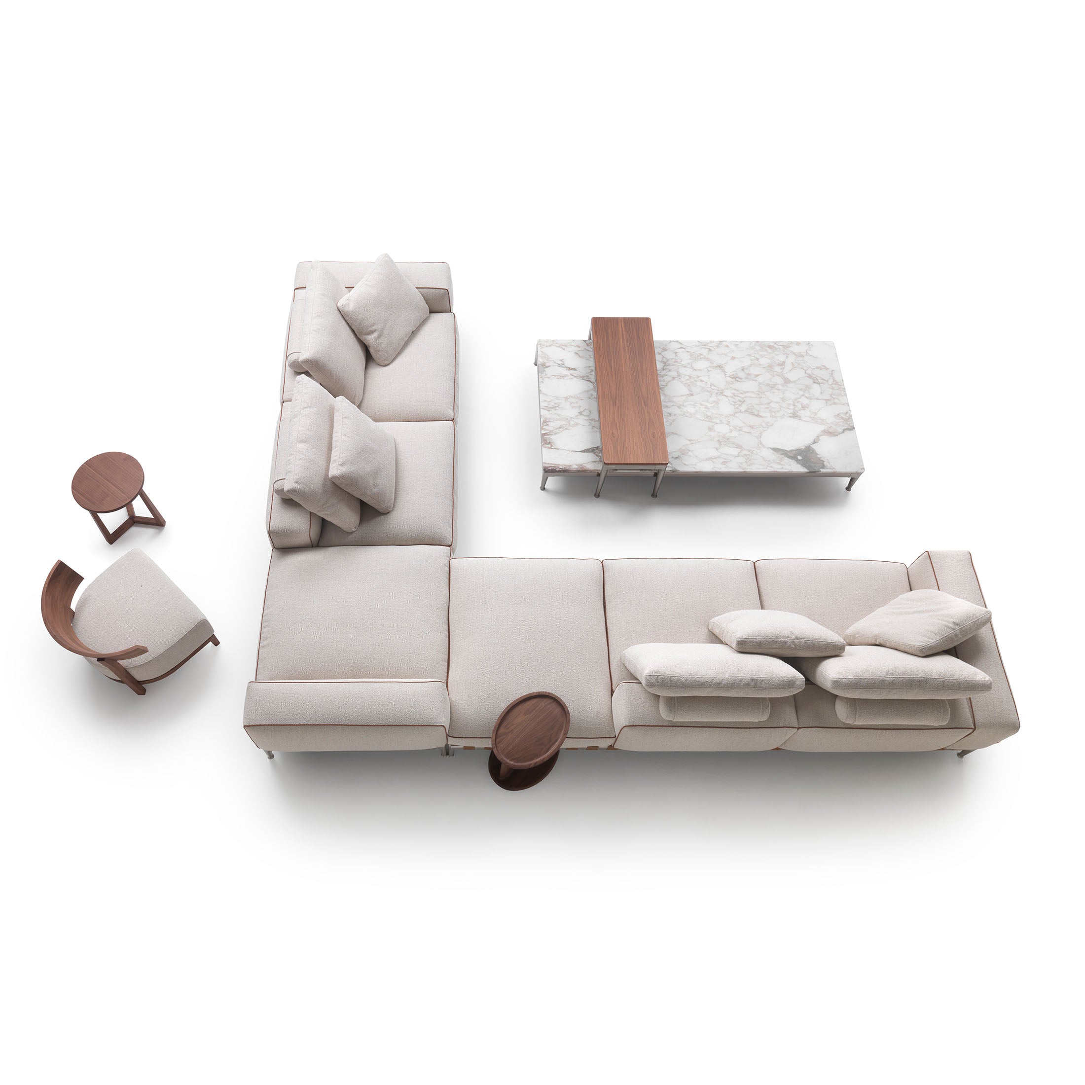 Mobile / Gregory XL Sofa, designed by Antonio Citterio for Flexform