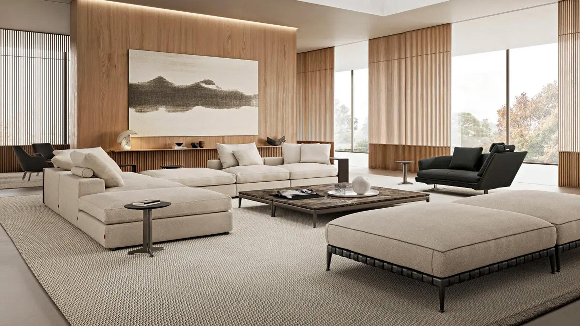 Flexform Sofa Groundpiece Sofa Composition