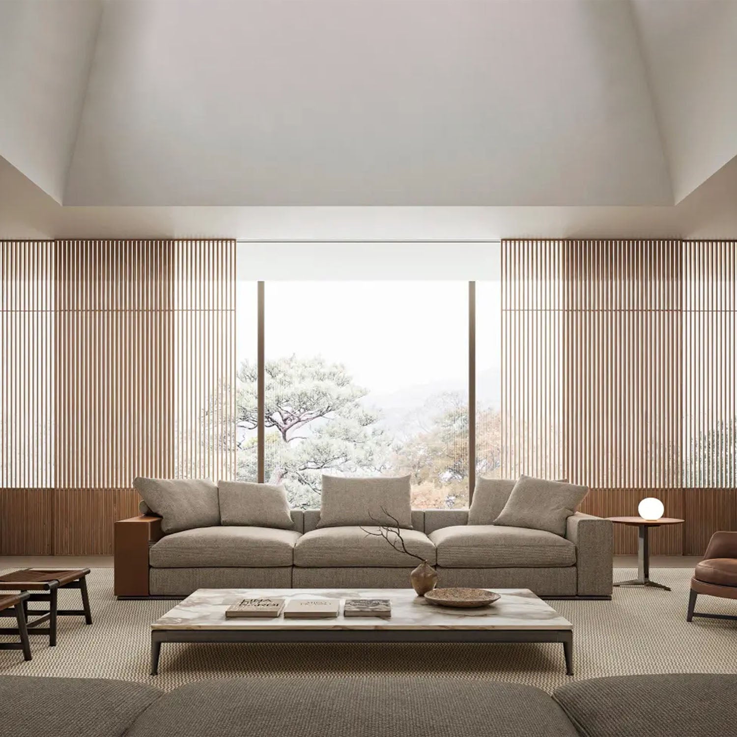 Mobile / Groundpiece Sofa Composition, designed by Antonio Citterio for Flexform