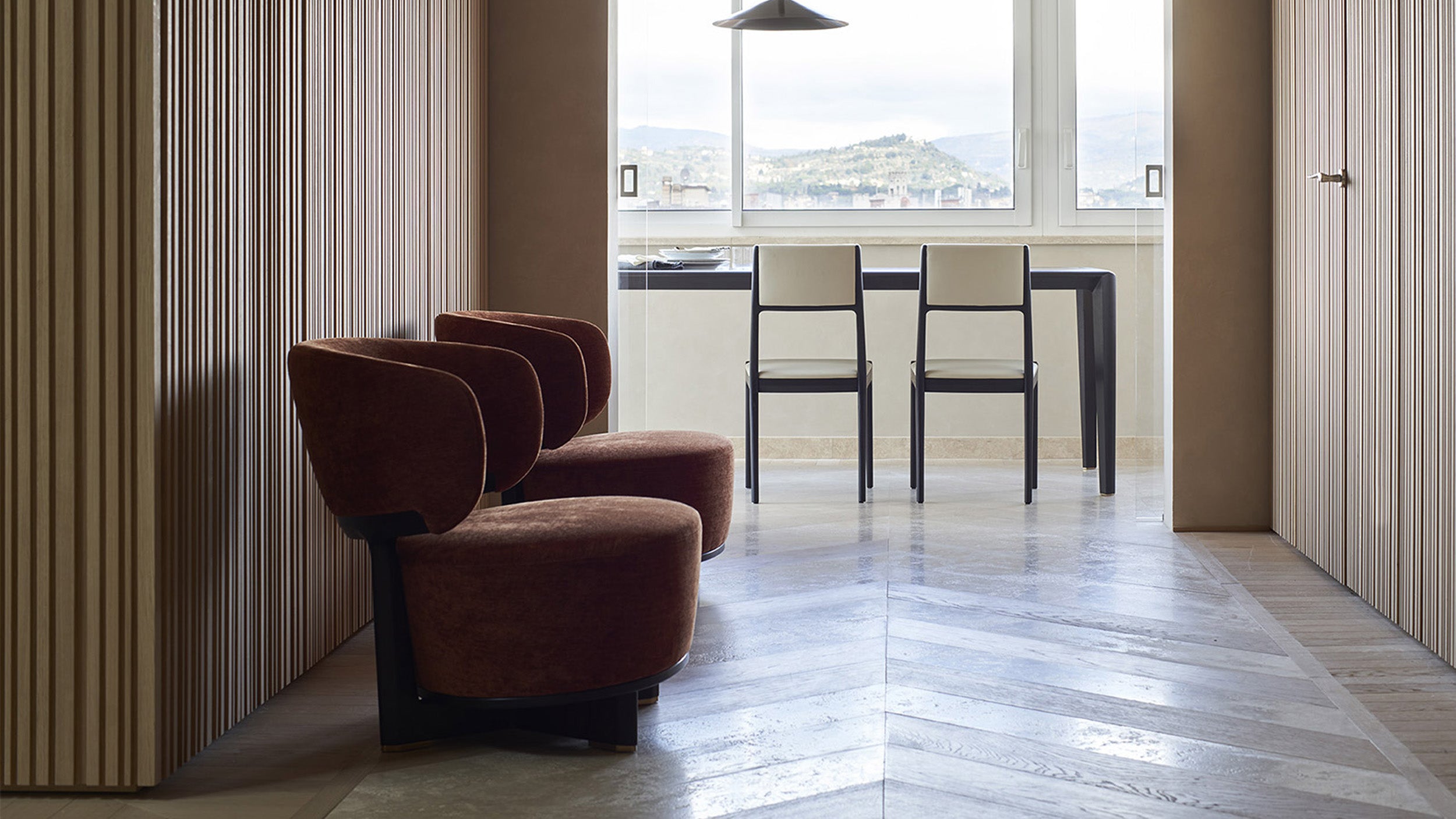 Desktop / Icolounge, designed by Roberto Lazzeroni for Ceccotti Collezioni