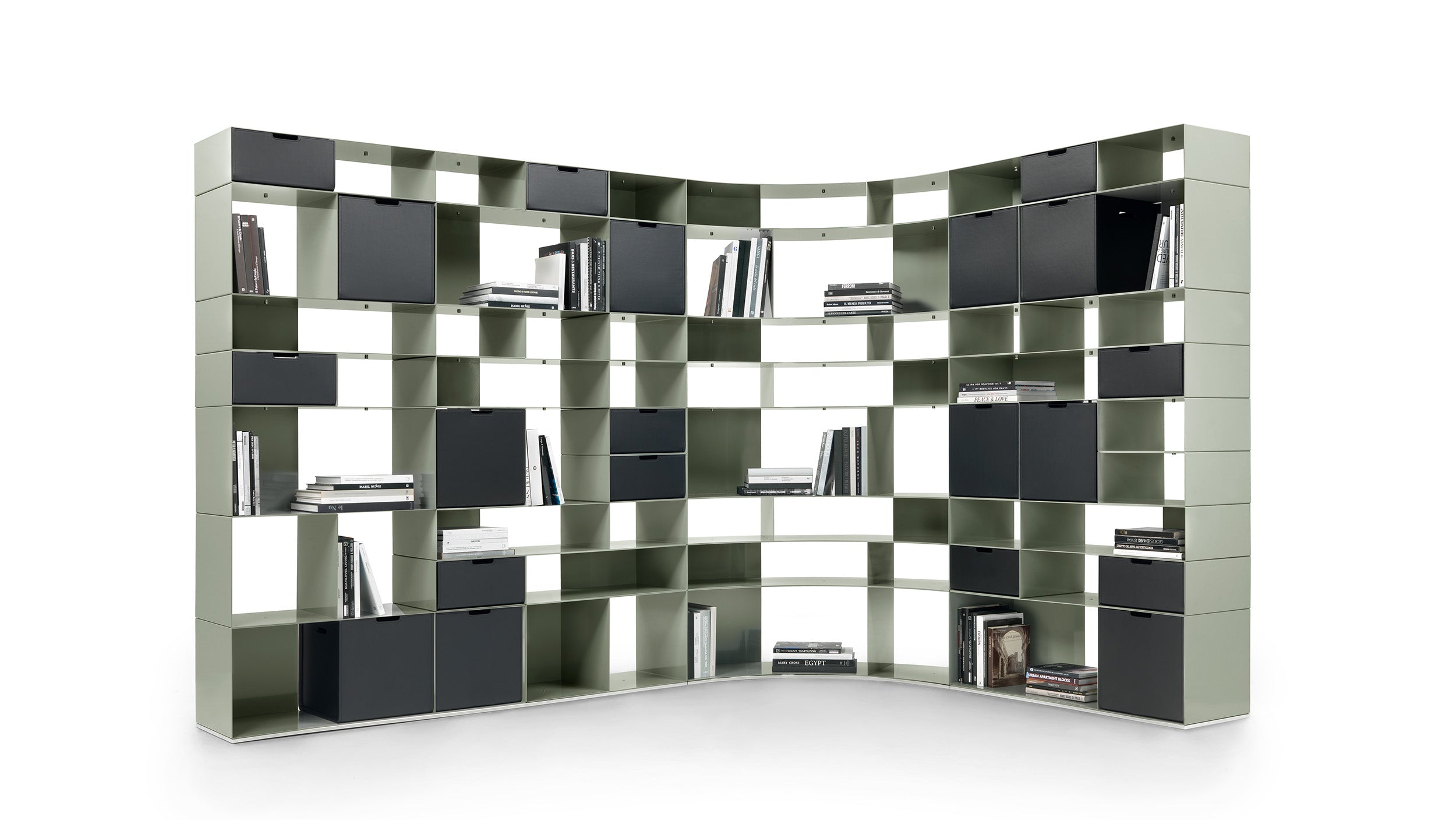 Desktop / Infinity Bookshelf, designed by Antonio Citterio for Flexform