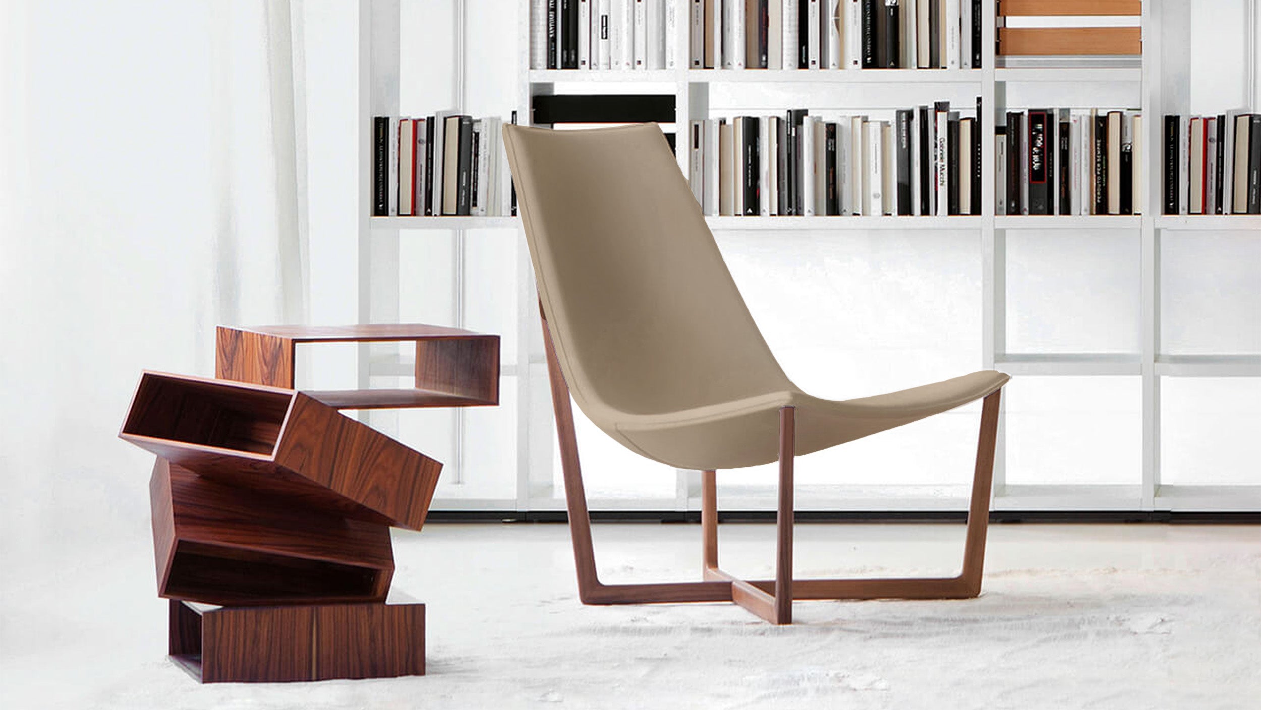 Desktop / Jade Lounge Chair, designed by Christophe Pillet for Porro