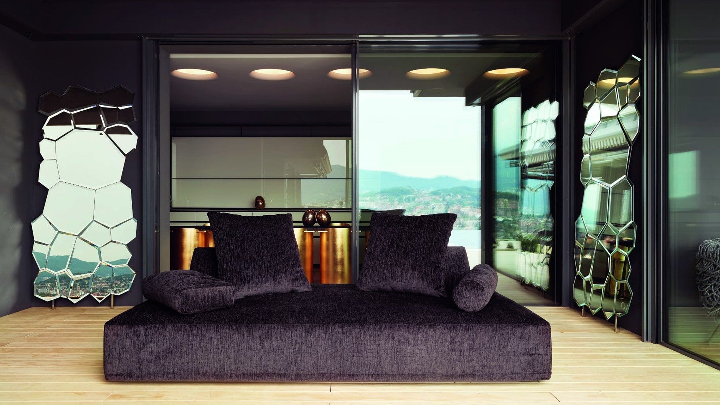 Desktop / Jubile Mirror, designed by Estudio Campana for Edra