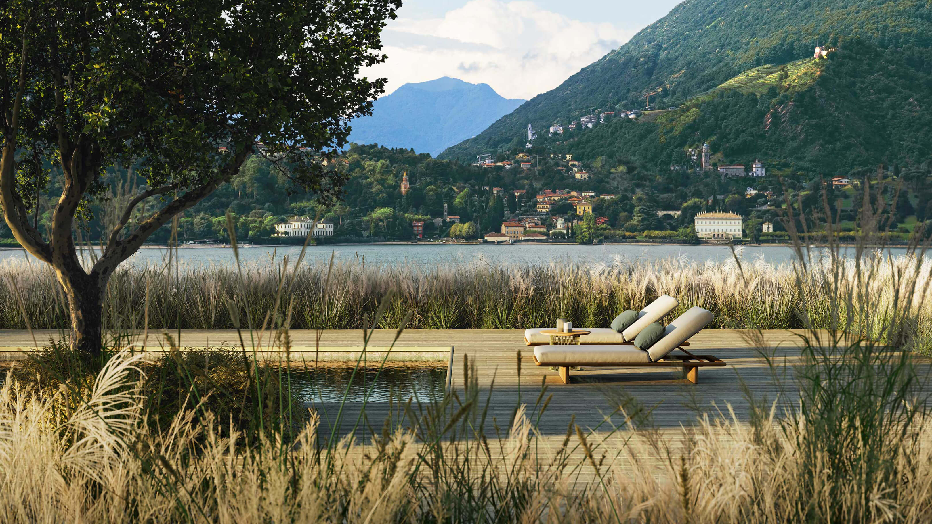 Desktop / BlackMenu / Mesh Deckchair, designed by Patricia Urquiola