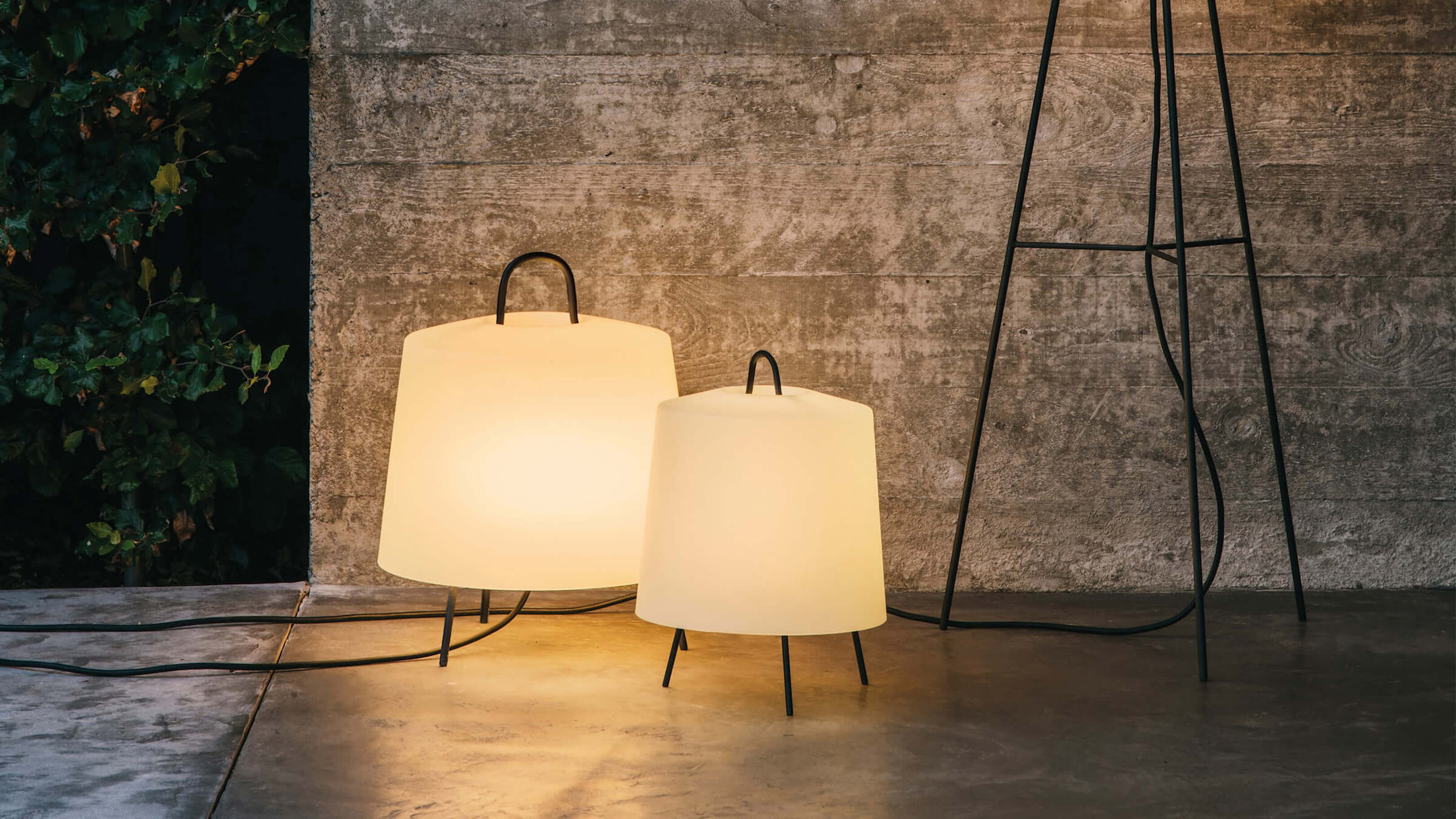 Desktop / WhiteMenu / Mia Table and Floor Light, designed by Michel Charlot