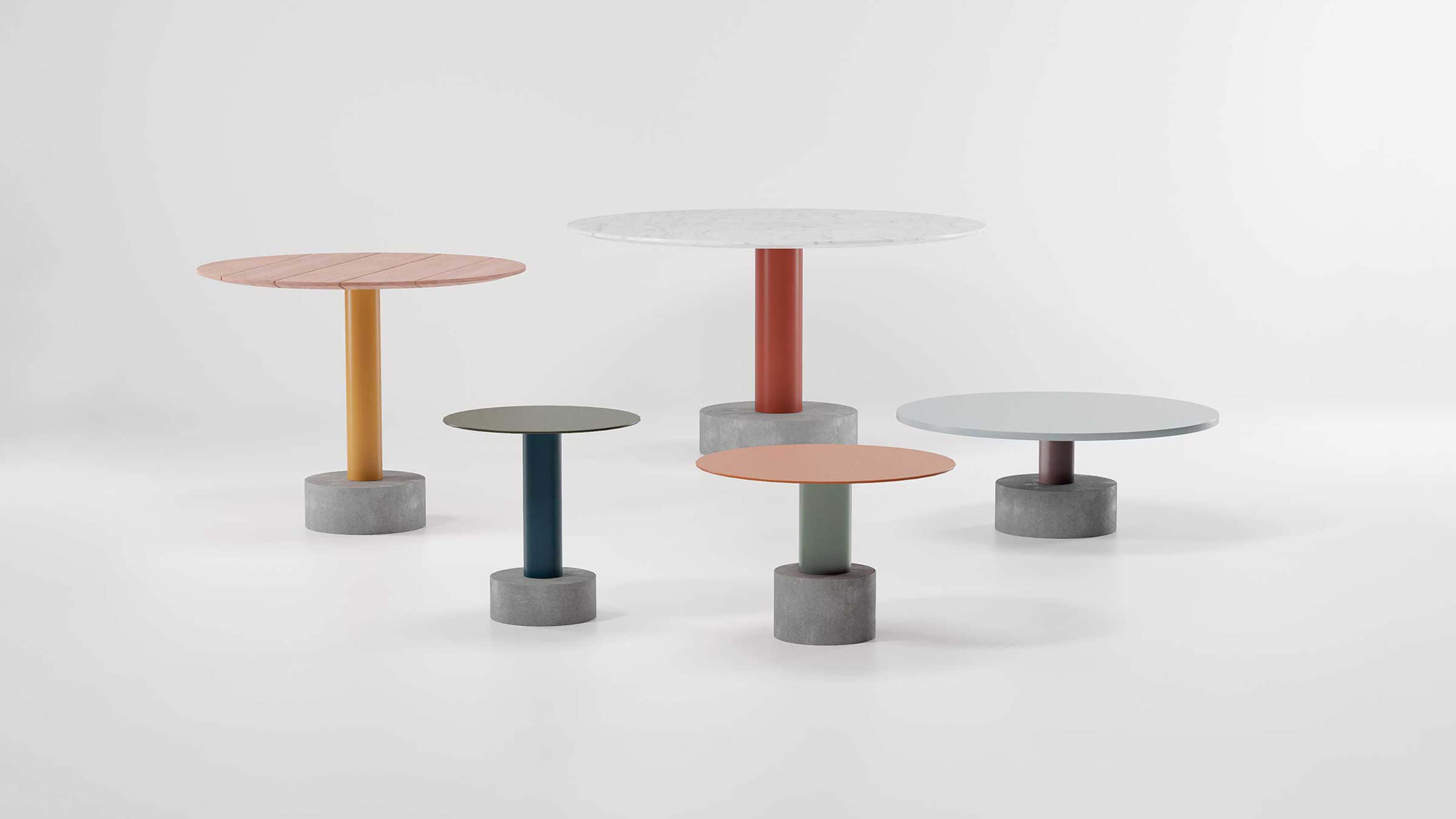 Desktop / BlackMenu / Roll Dining Table, designed by Patricia Urquiola