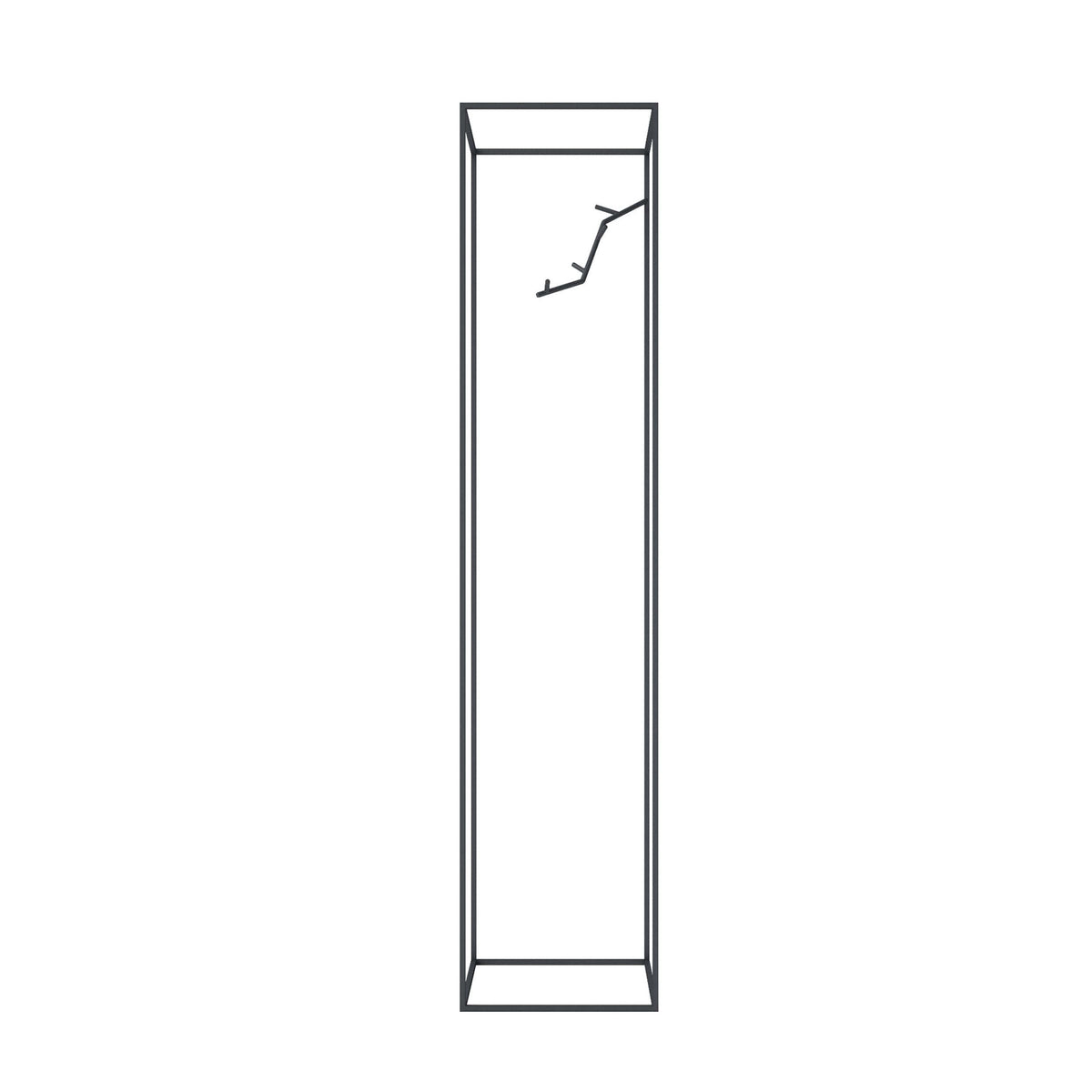 Cappellini Koeda by Nendo. A tall, narrow rectangular frame with dark borders displays an upward trending graph line inside.