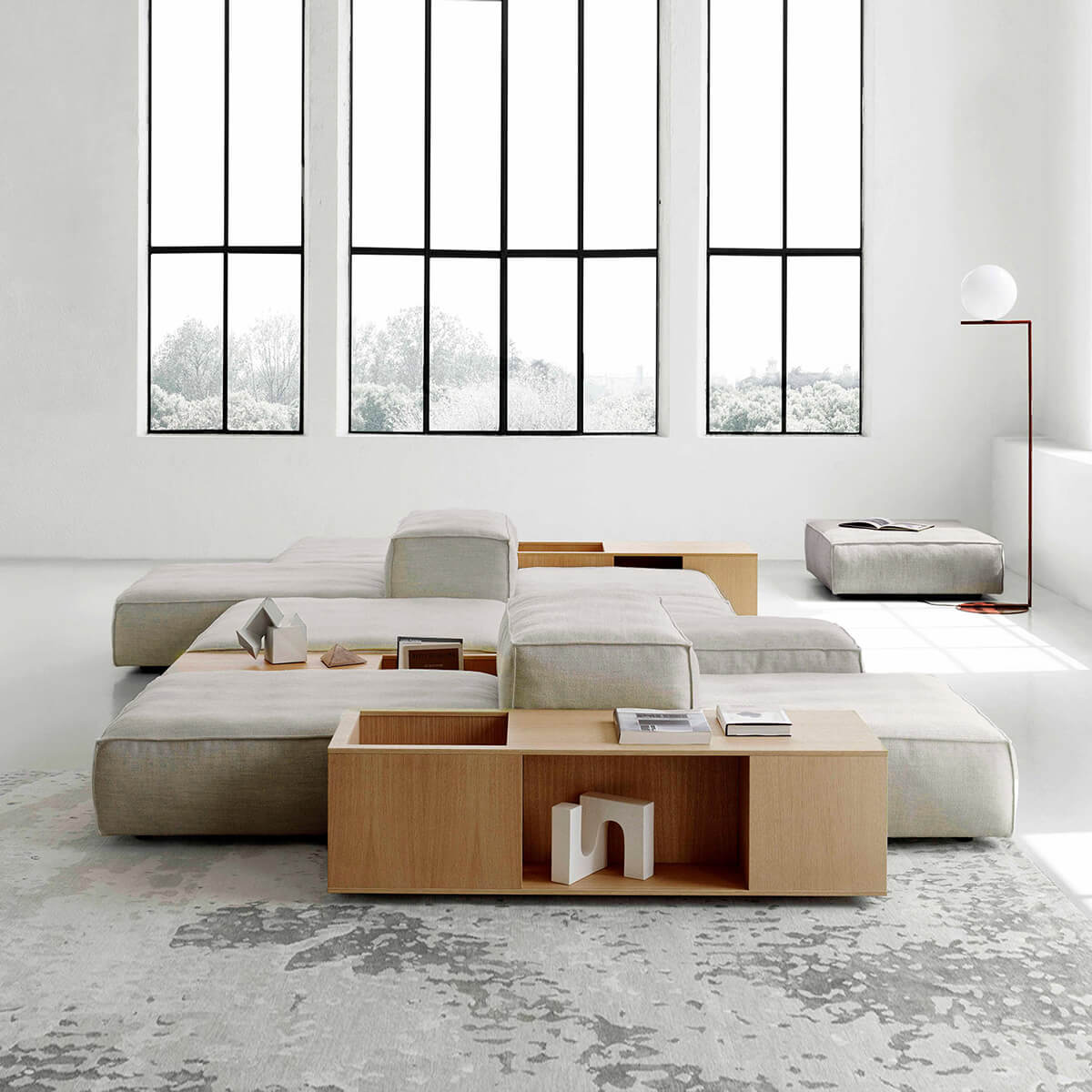 Mobile / BlackMenu / Extrasoft Sofa, designed by Piero Lissoni made by Living Divani